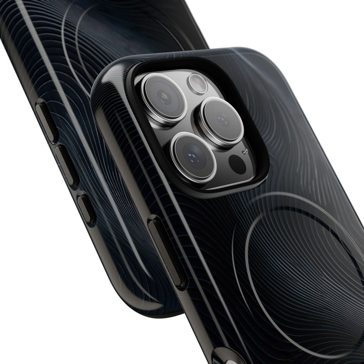 Black Tough 2.0 Magsafe Phone Case for iPhone - Obsidian Ridge Flux