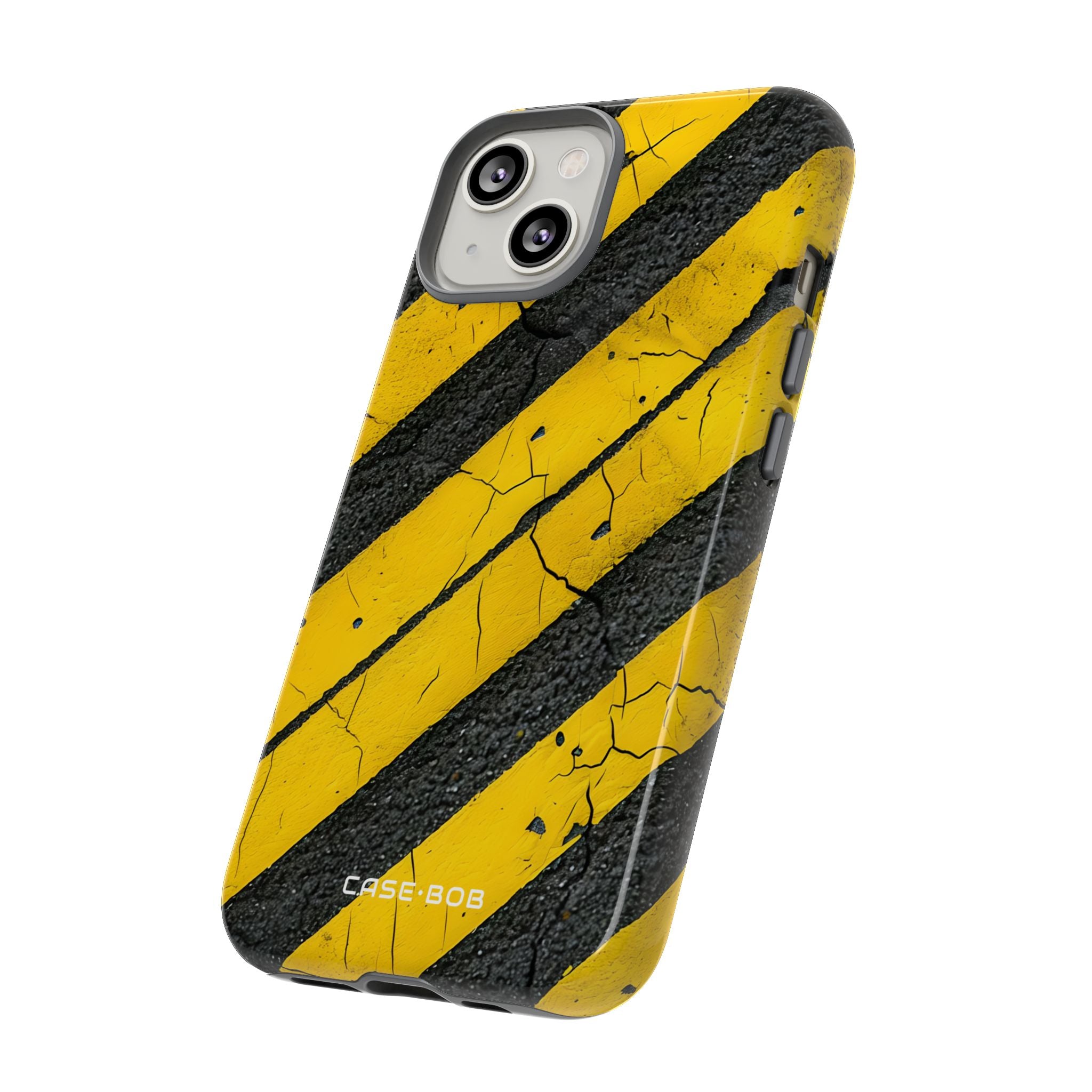 Gul Stribe Distress iPhone 14 Cover - Tough
