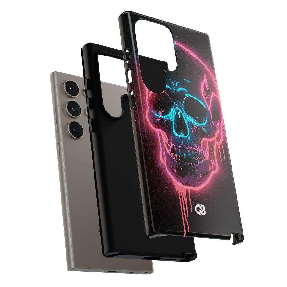 Neon Drip Skull · Tough Phone Case for Samsung · Black