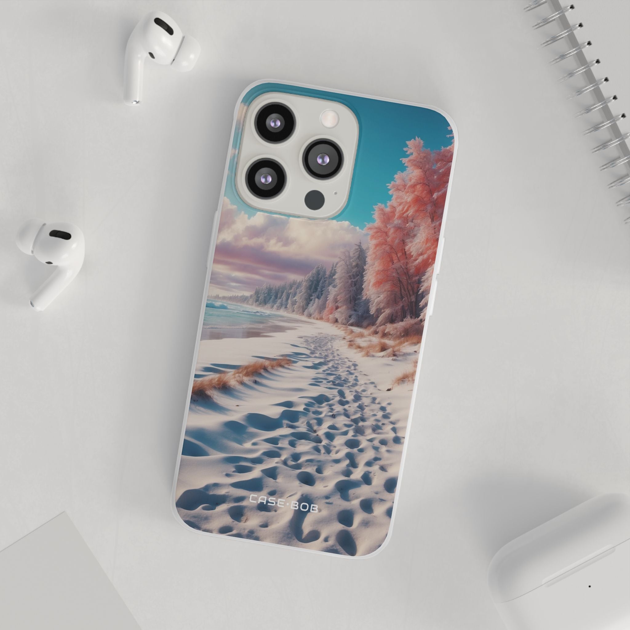 Snowy Footprints iPhone 13 Pro - Soft