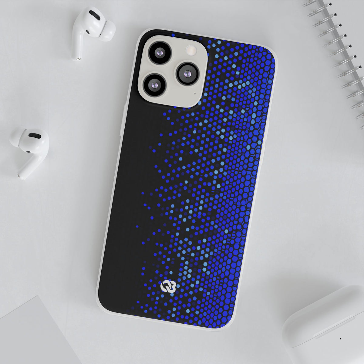 Cobalt Hex Dispersion · Lite Phone Case for iPhone · Blue