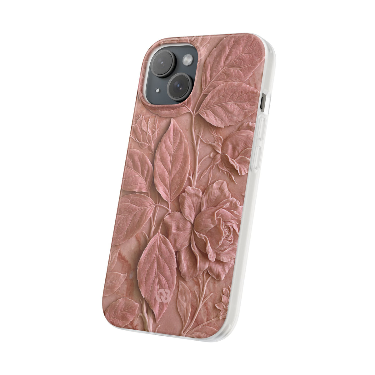 Blush Rose Relief · Lite Phone Case for iPhone · Pink