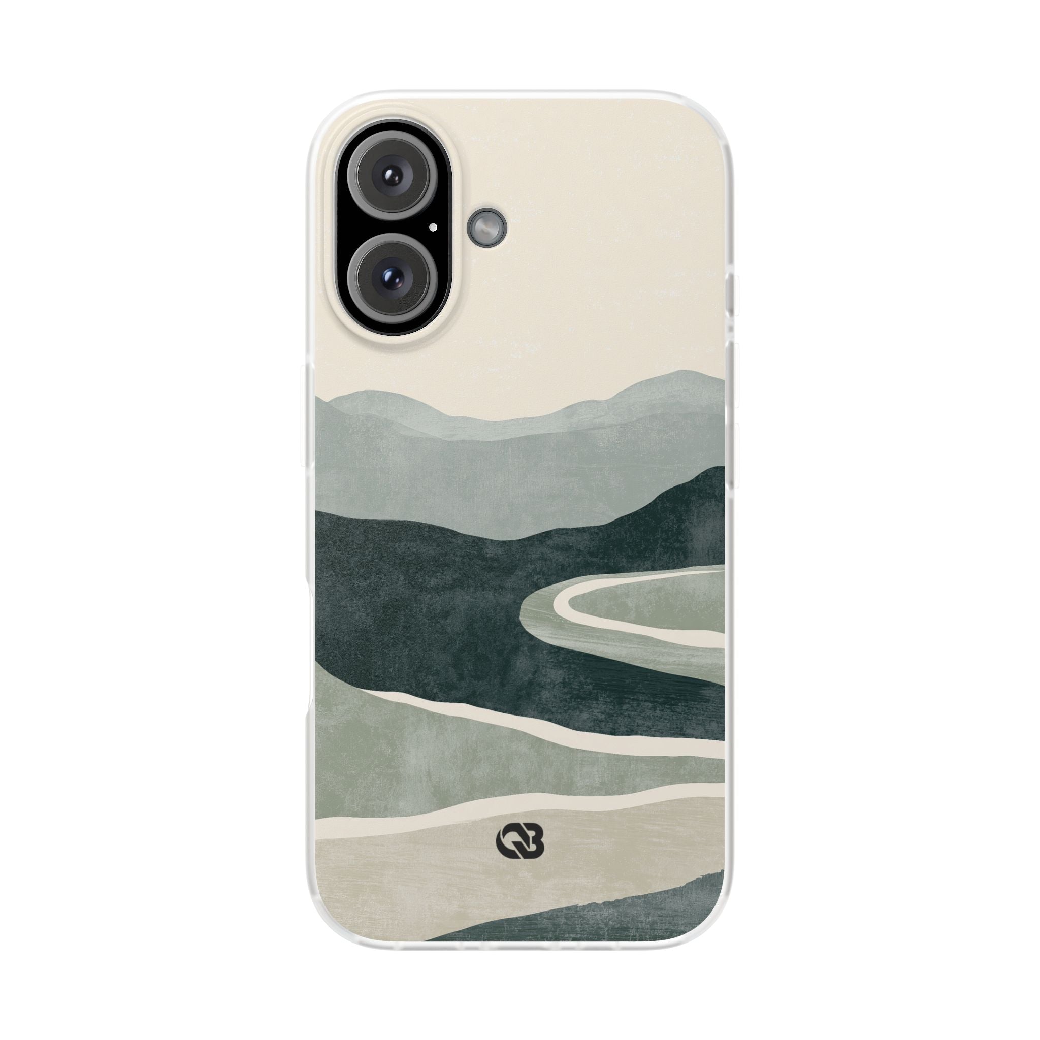 Green Lite Phone Case for iPhone - Misty Sage Valley
