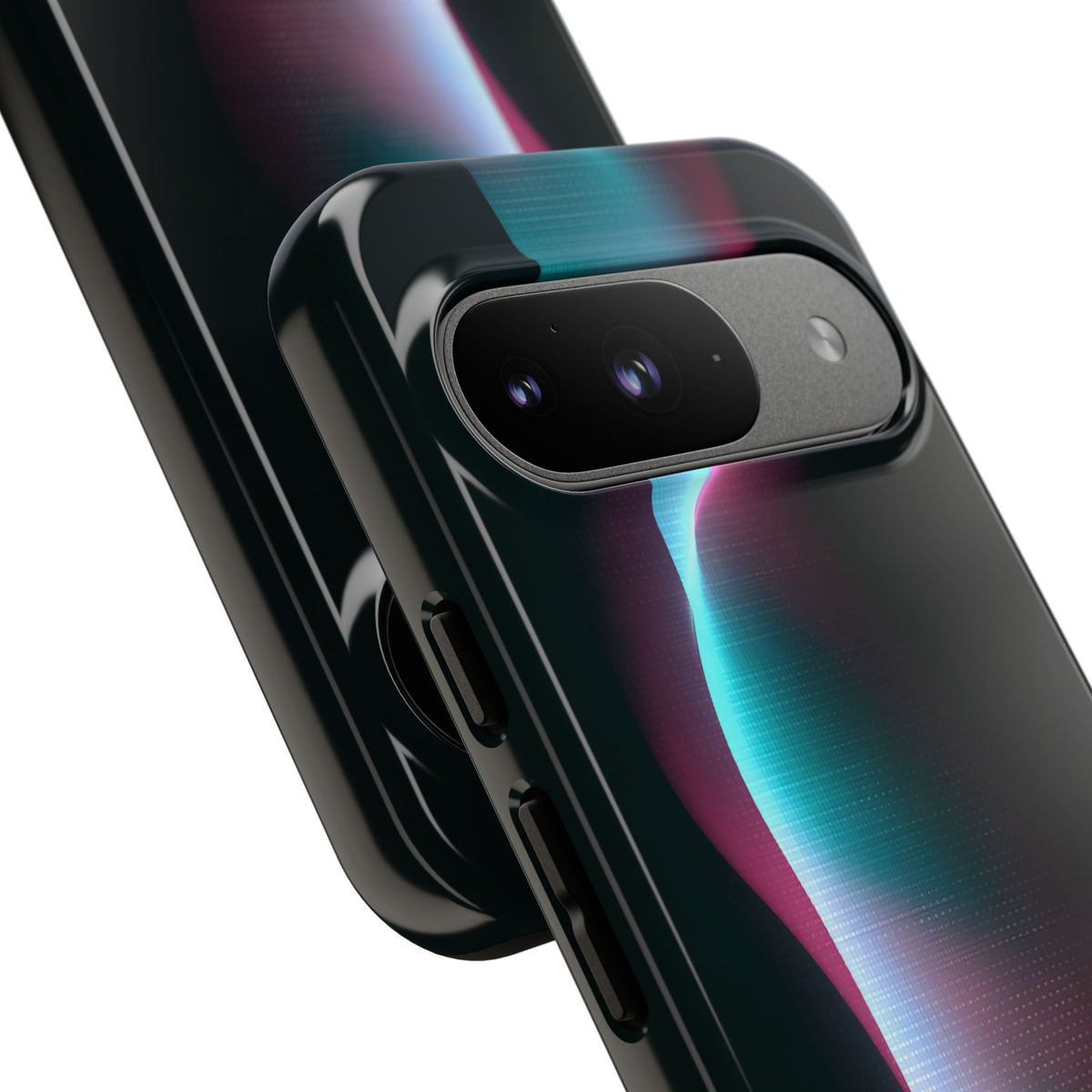 Neon Pixel Flow · Tough Phone Case for Pixel · Black