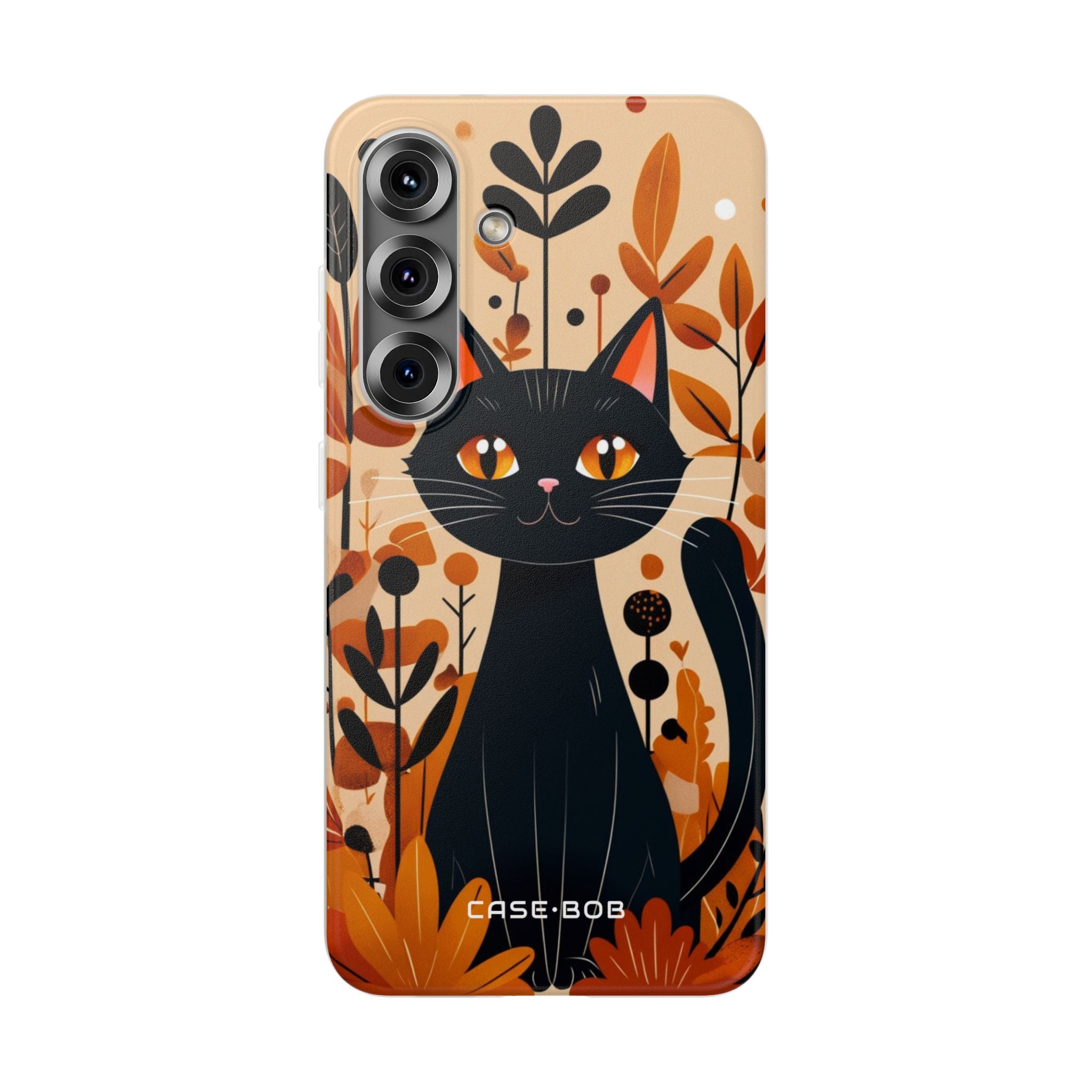 Schwarze Katze Glow Samsung S25 Case - Soft