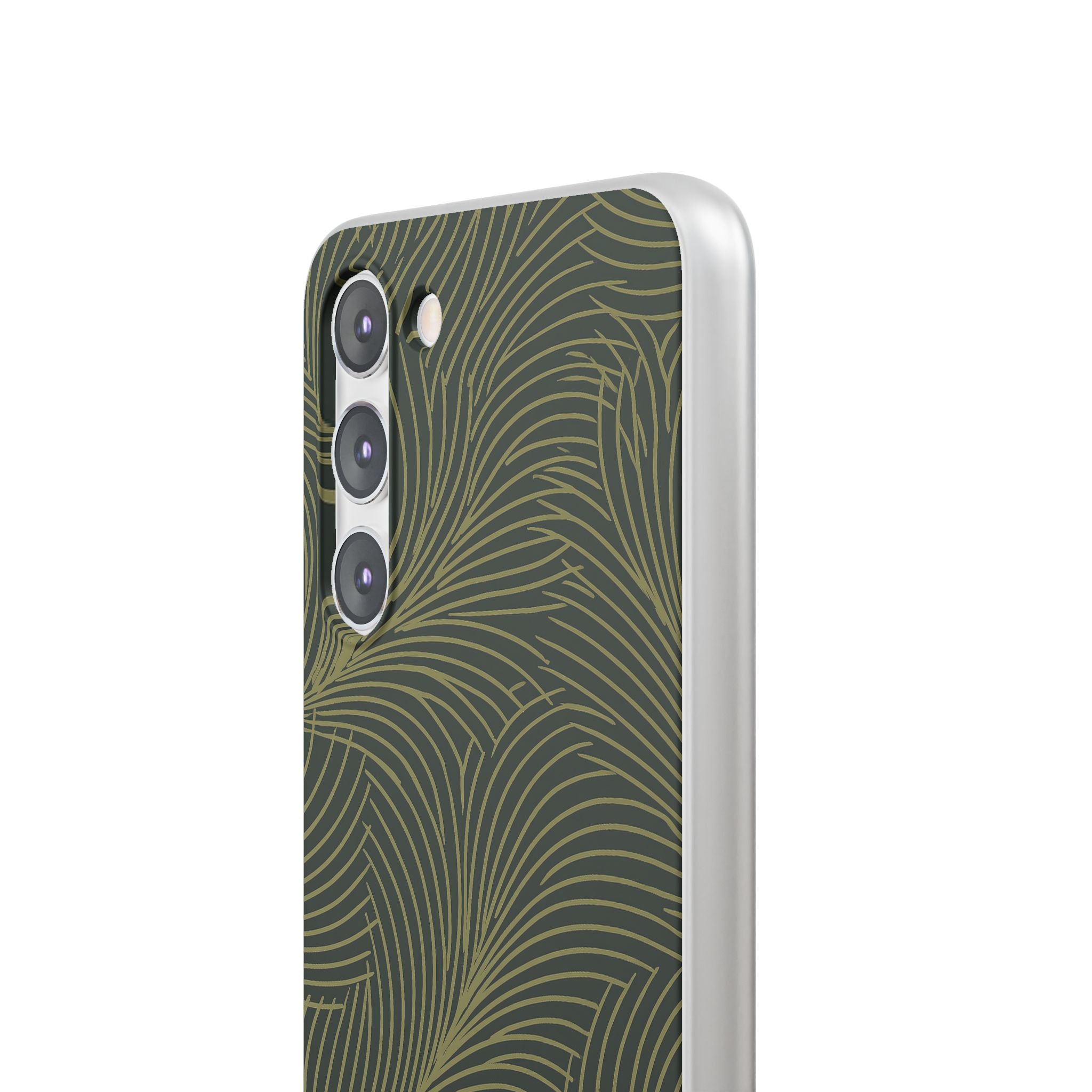 Green Lite Phone Case for Samsung - Dark Olive Plume
