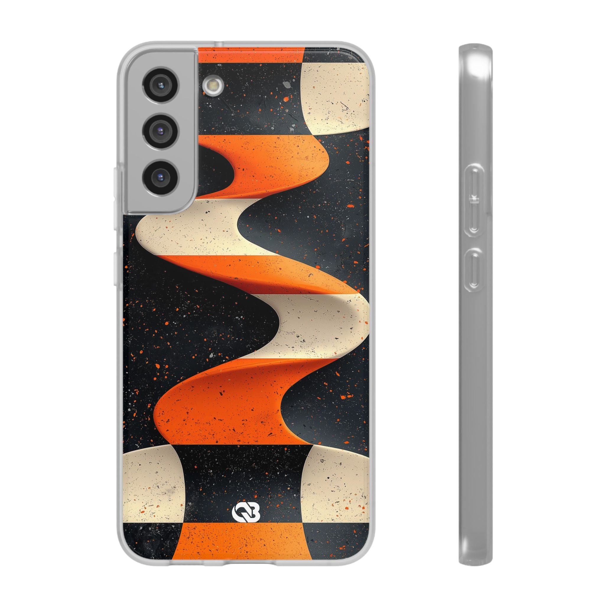 Orange Grit Twist · Soft Phone Case for Samsung