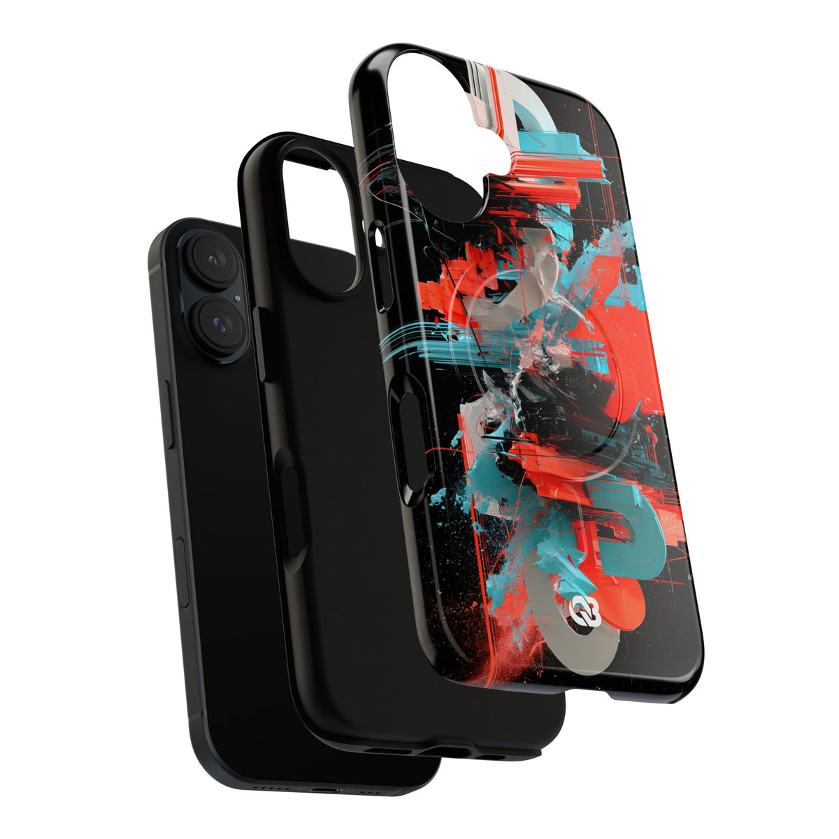 Fragmented Cyber Core · Tough 2.0 Magnetic Phone Case for iPhone · Black