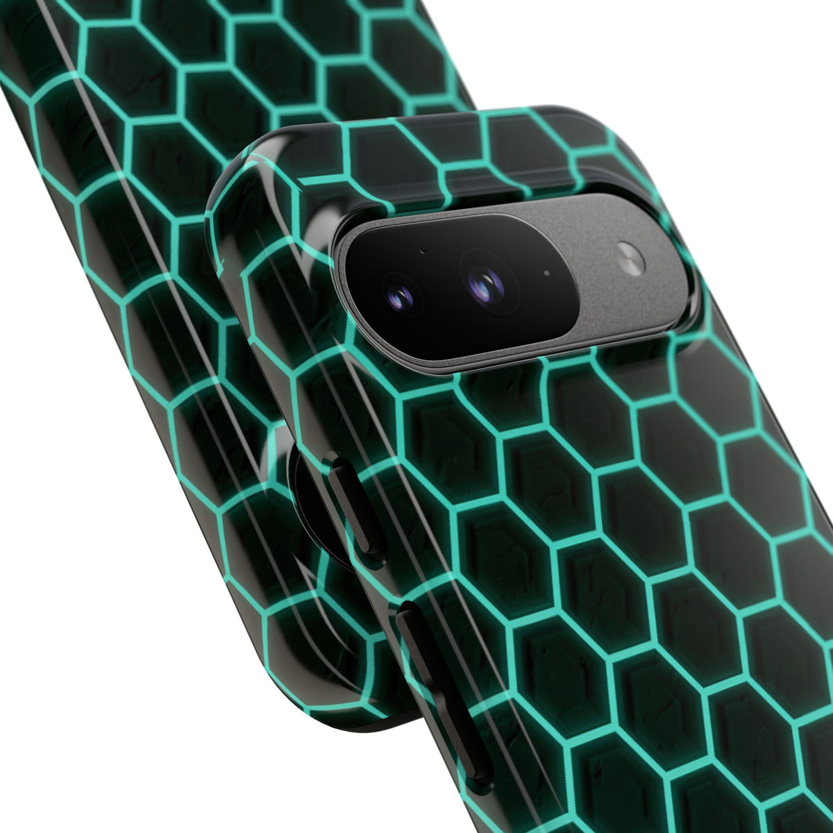 Neon Hex Spectrum · Tough Phone Case for Pixel · Teal
