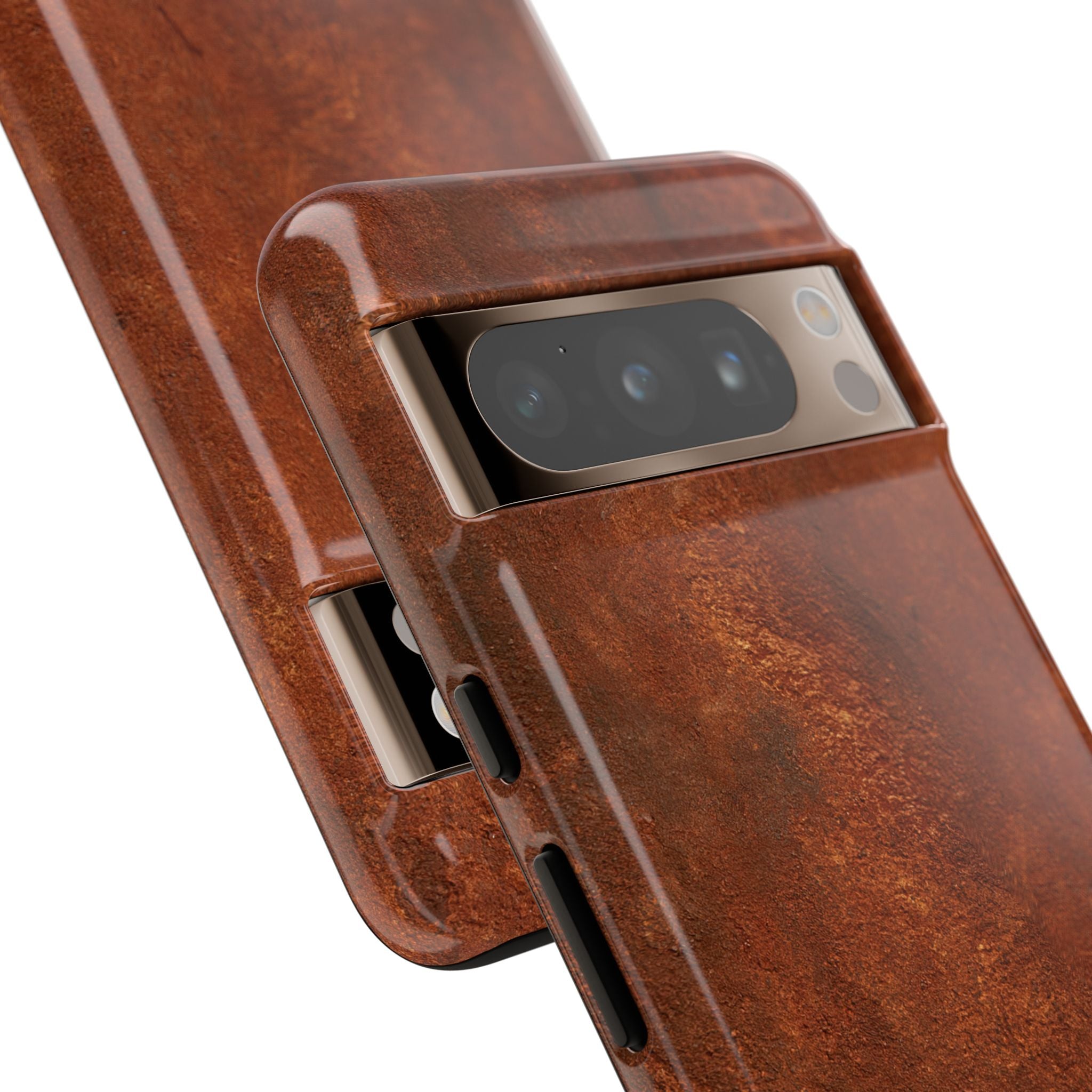 Orange Tough Phone Case for Google Pixel - Oxidized Iron Crust