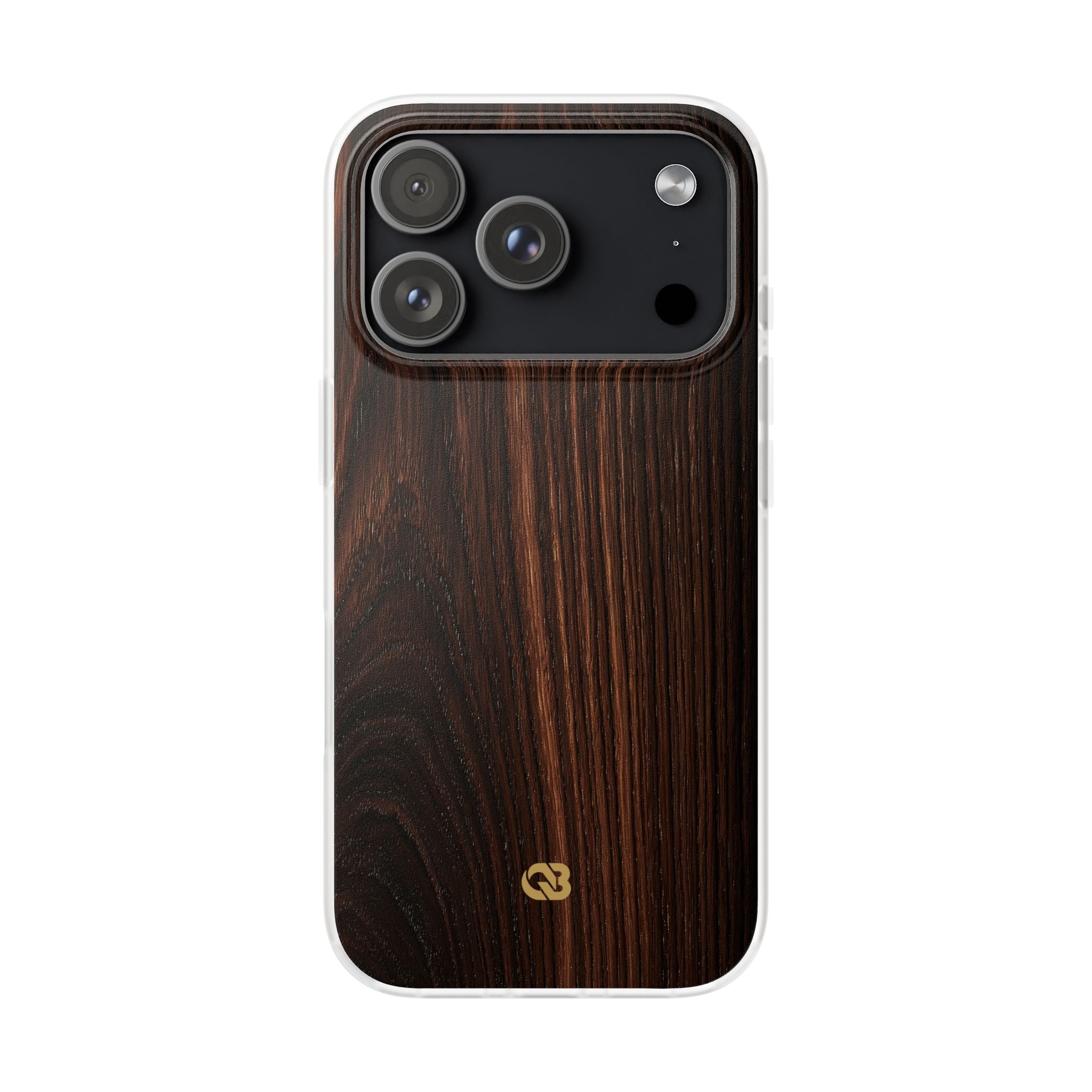 Brown Lite Phone Case for iPhone - Burnished Mahogany Grain