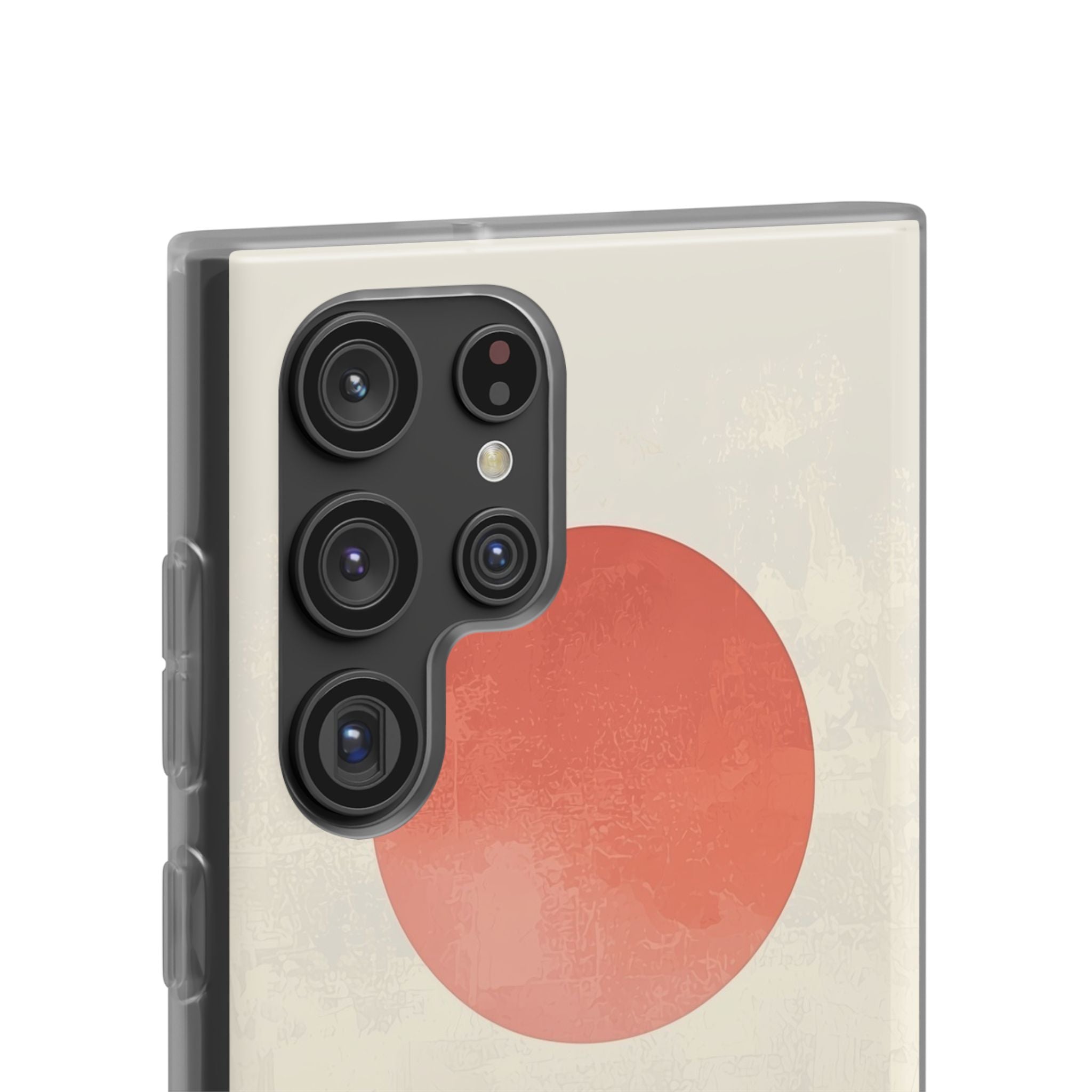 Crimson Sun Strokes · Soft Phone Case for Samsung