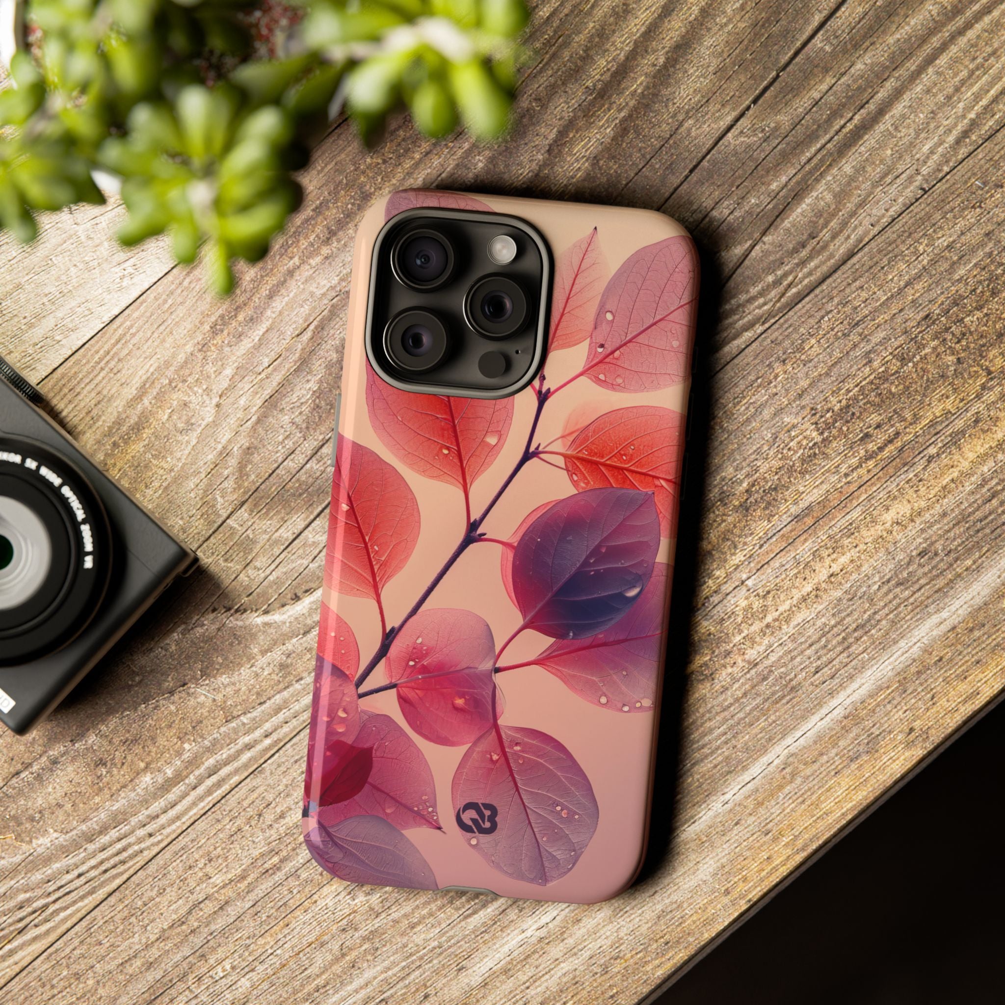 Dewy Magenta Foliage · Tough Phone Case for iPhone