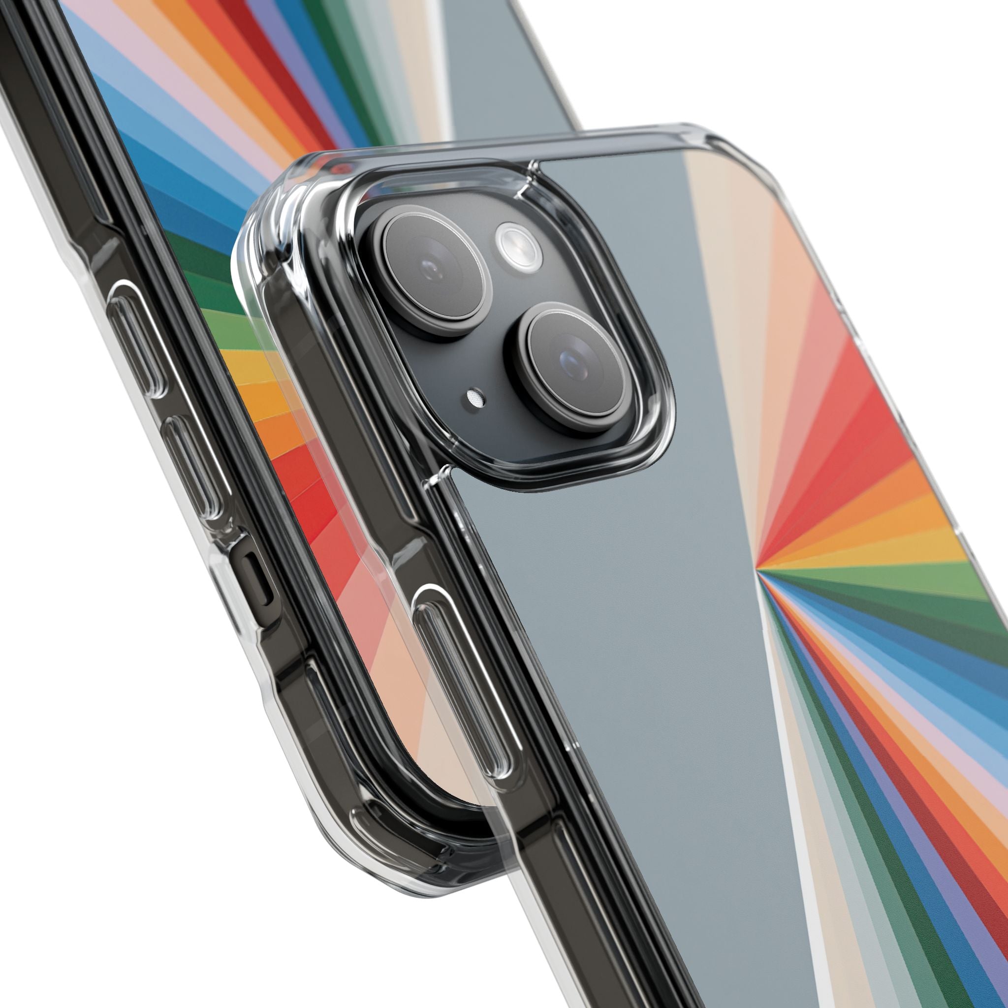 Grey Impact MagSafe Phone Case for iPhone - Slate Prism Burst