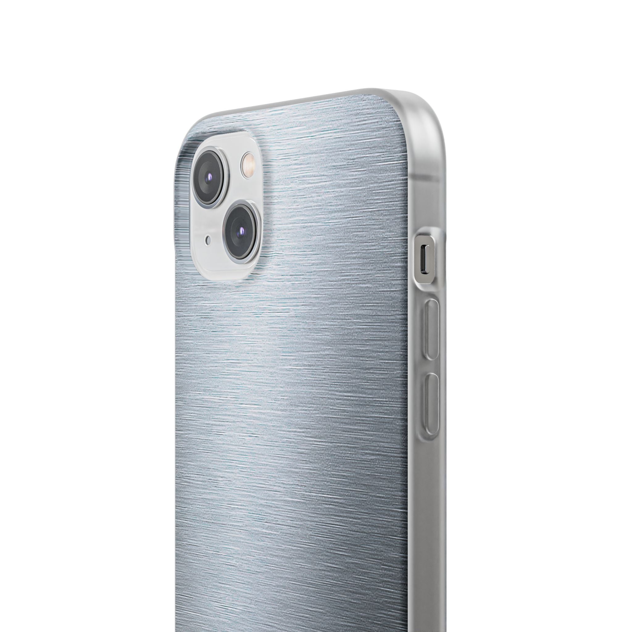 Silver Lite Phone Case for iPhone - Satin Chrome Grain