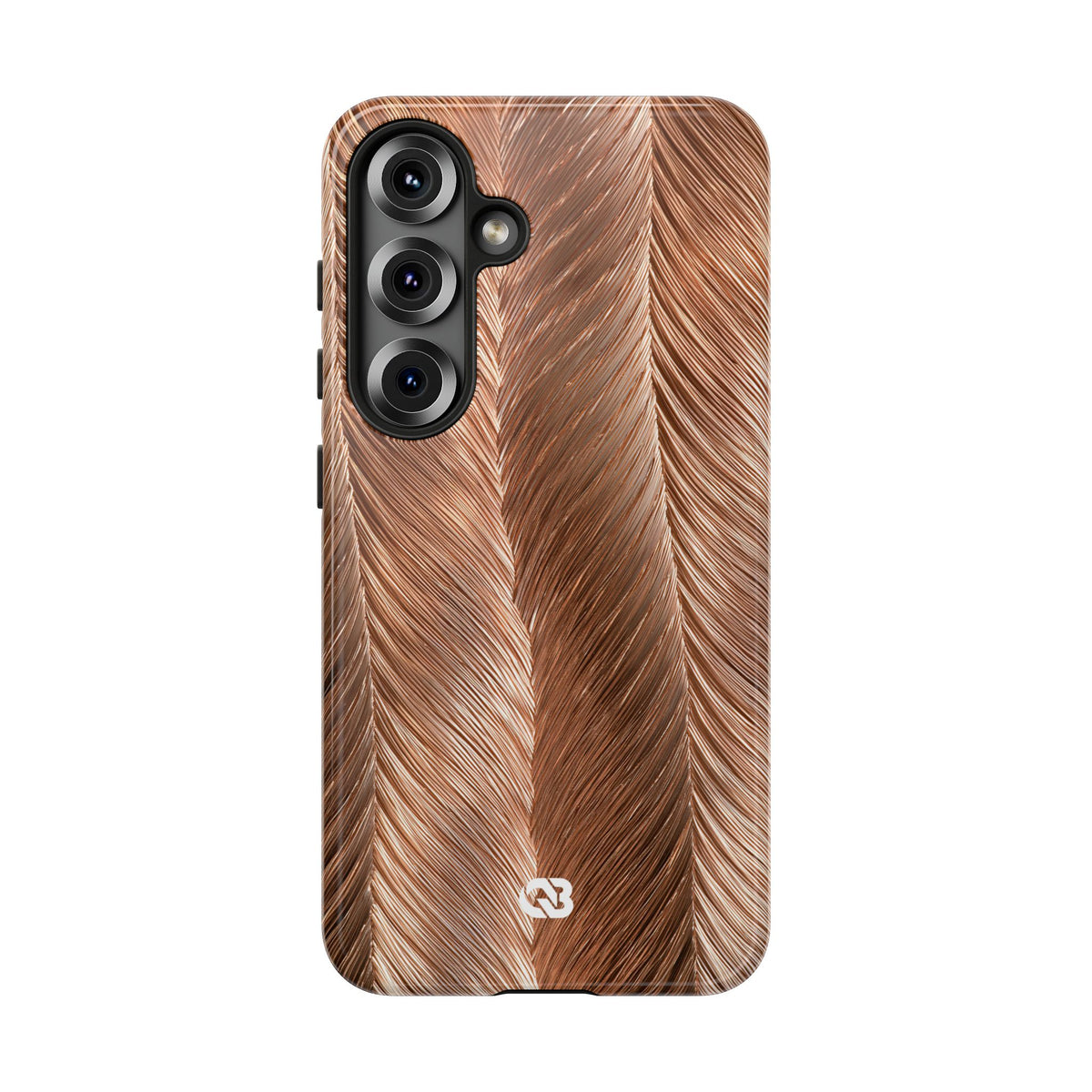 Rose Gold Weave · Tough Phone Case for Samsung · Brown
