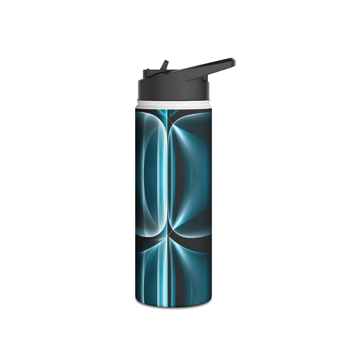 Translucent Cyber Grid · Insulated Water Bottle · Teal