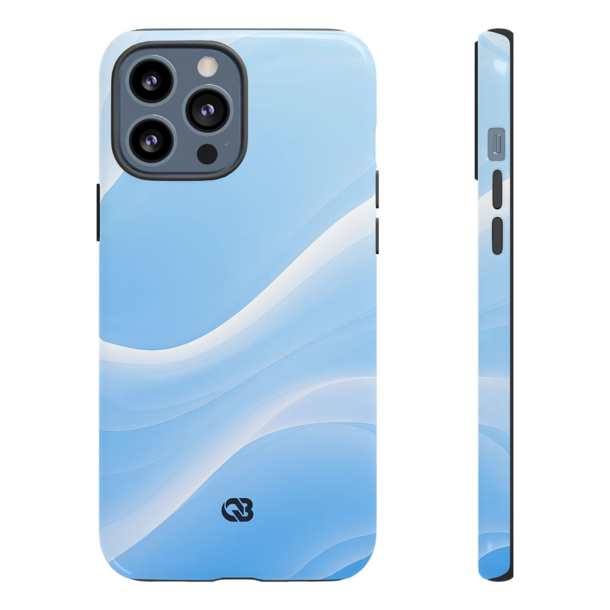 Glacial Contour Flow · Tough Phone Case for iPhone · Blue