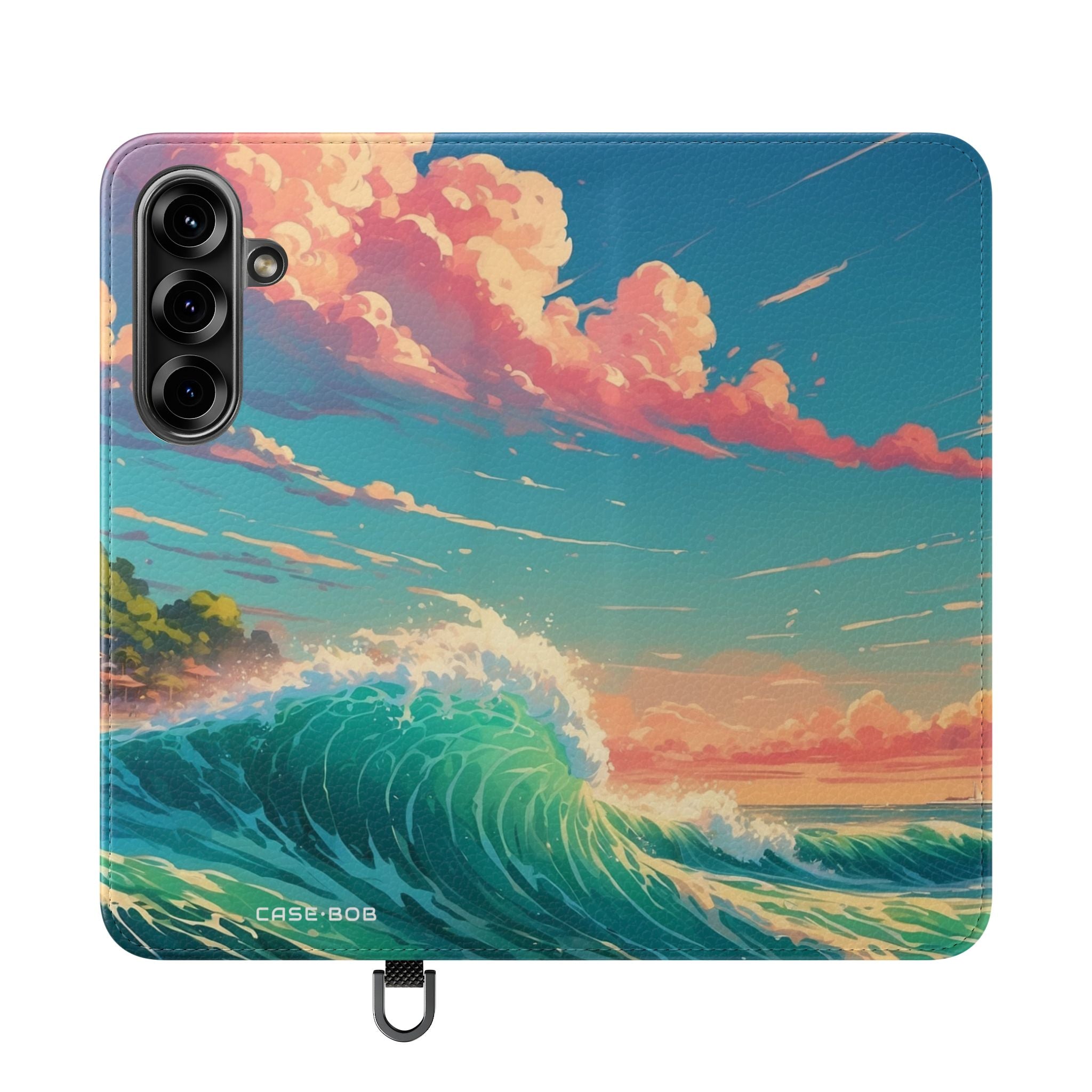 Sunset Wave - Samsung S25 Case - Lompakko