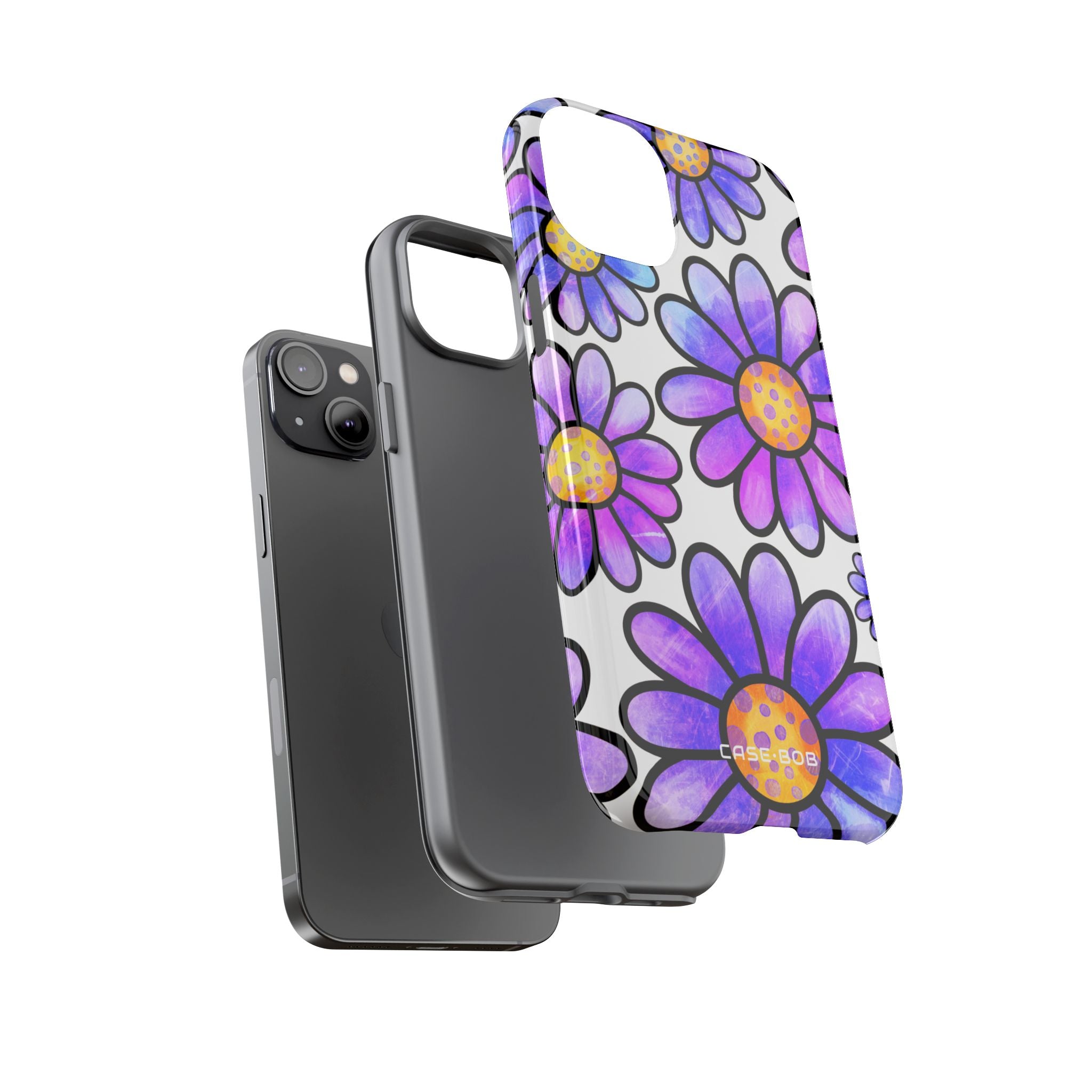 Polka Dot Blooms iPhone 14 Plus Case - Tough