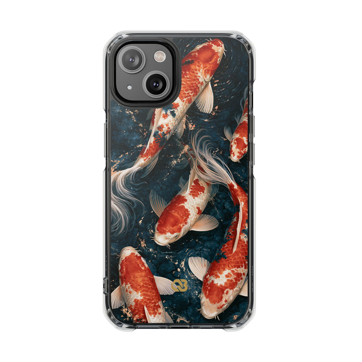 Imperial Nishikigoi · Clear Impact Magnetic Phone Case for iPhone · Blue