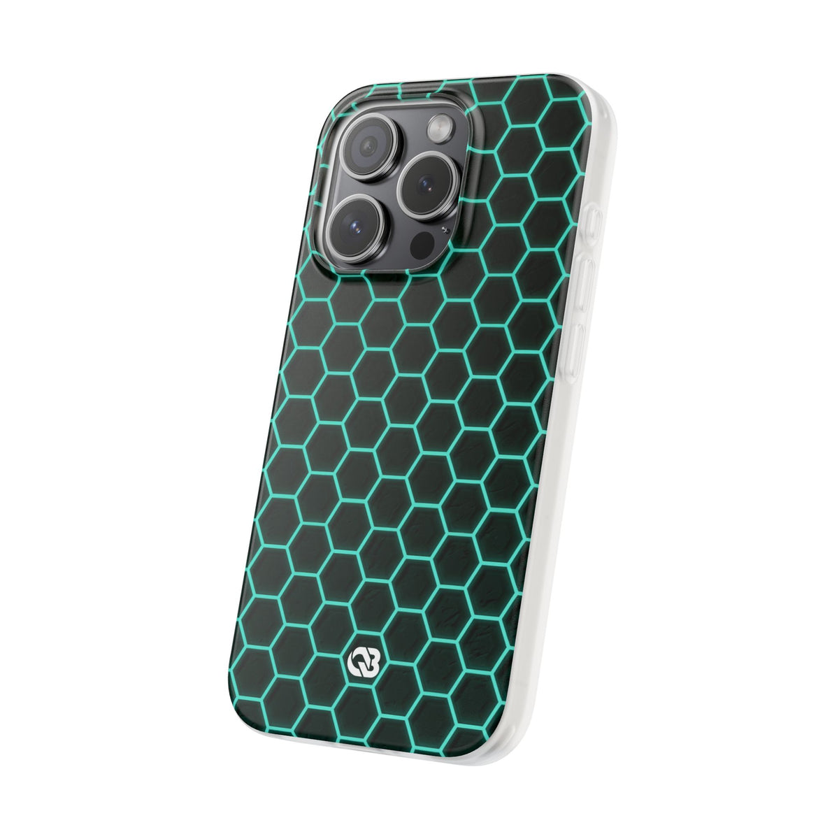 Neon Hex Spectrum · Lite Phone Case for iPhone · Teal