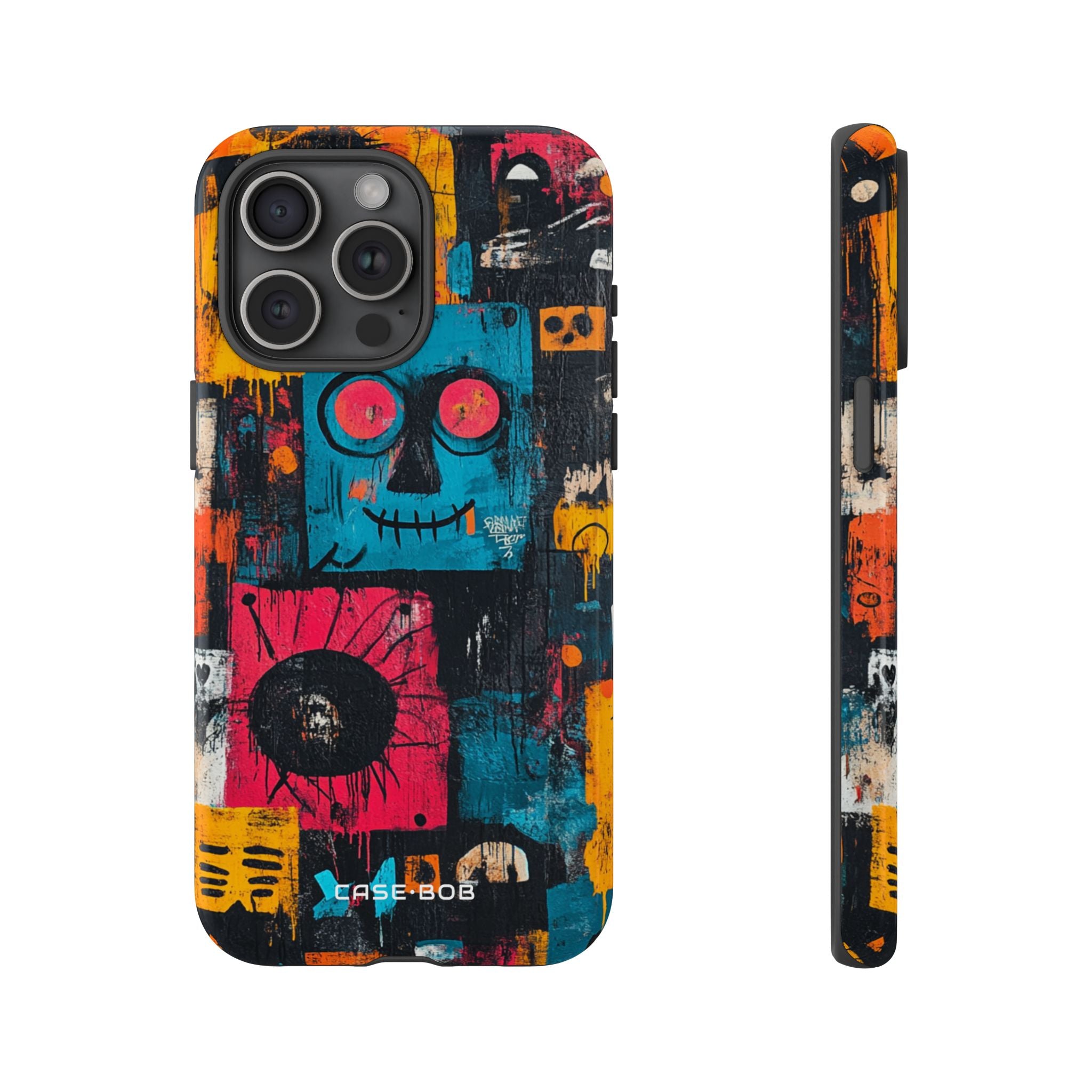 Blue Stitch Smile iPhone 15 Pro Max Case - Tough