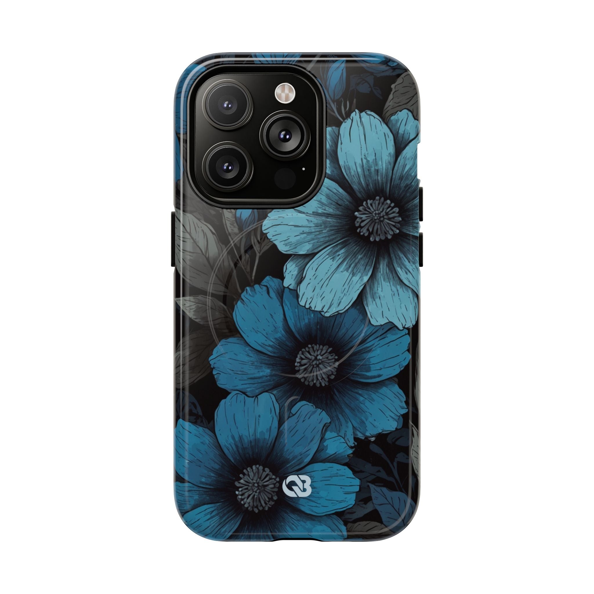 Obsidian Blue Petals · Tough+ Phone Case for iPhone · Magsafe