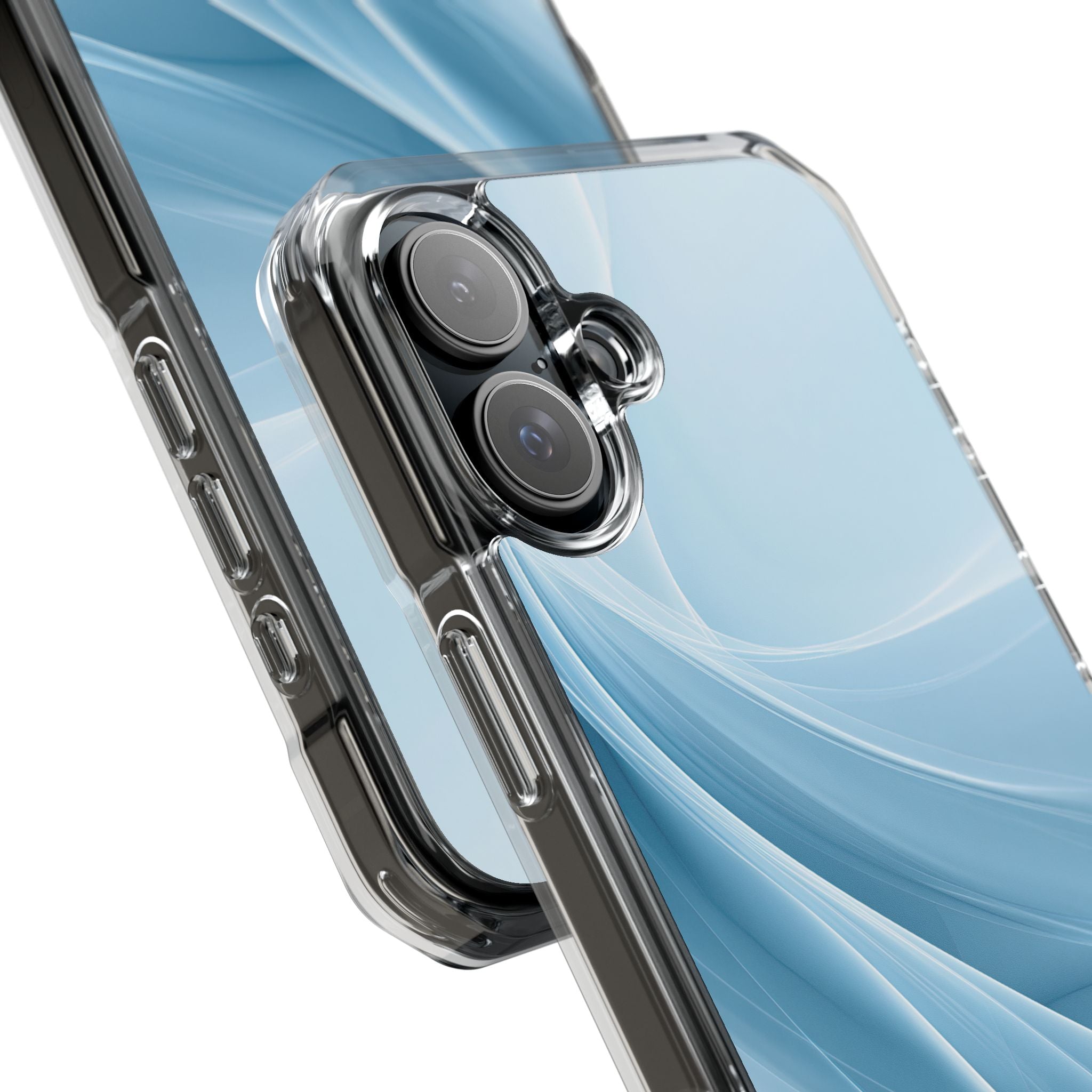 Blue Impact MagSafe Phone Case for iPhone - Arctic Silk Drift