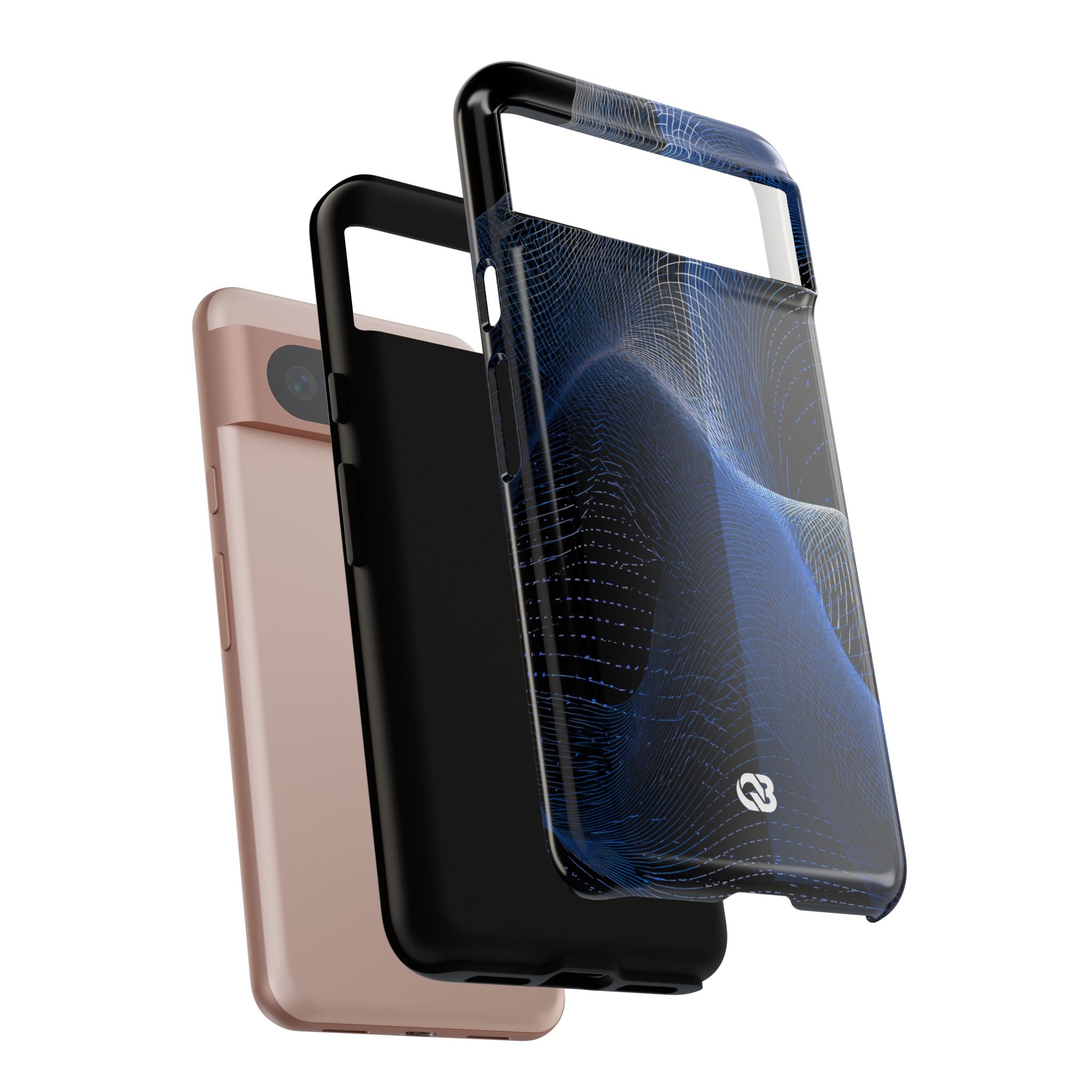 Blue Tough Phone Case for Google Pixel - Electric Blue Flux