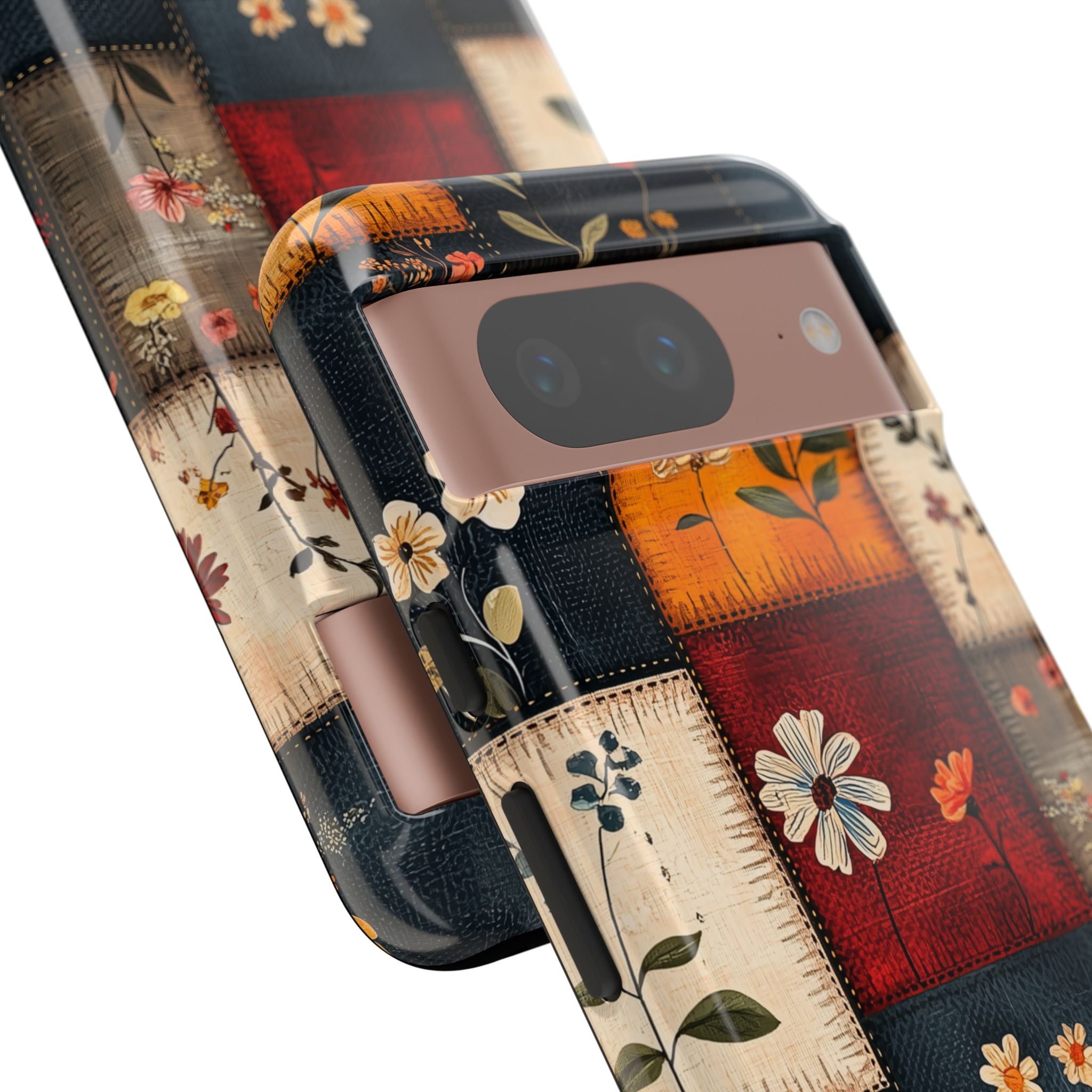 Patchwork Blooms Google Pixel 8 Case - Tough