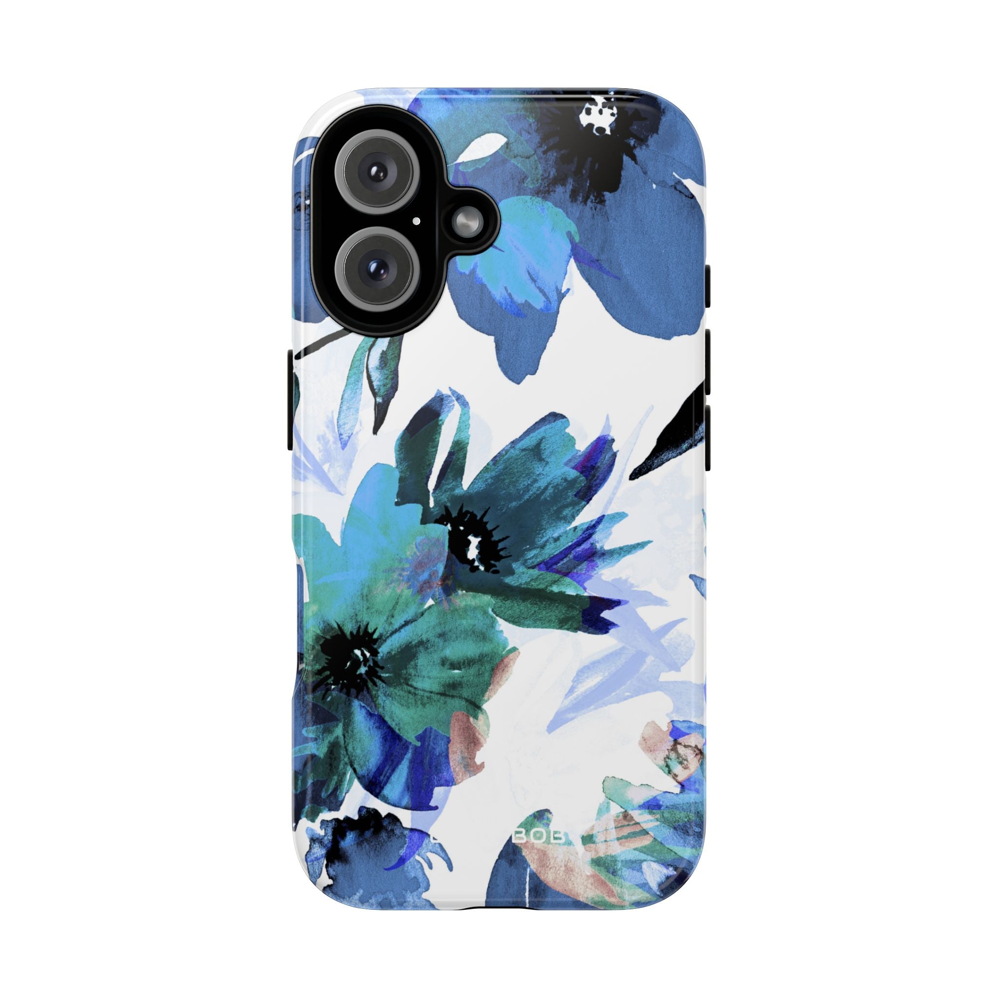 Blue Blossom Radiance iPhone 16 Case - Tough