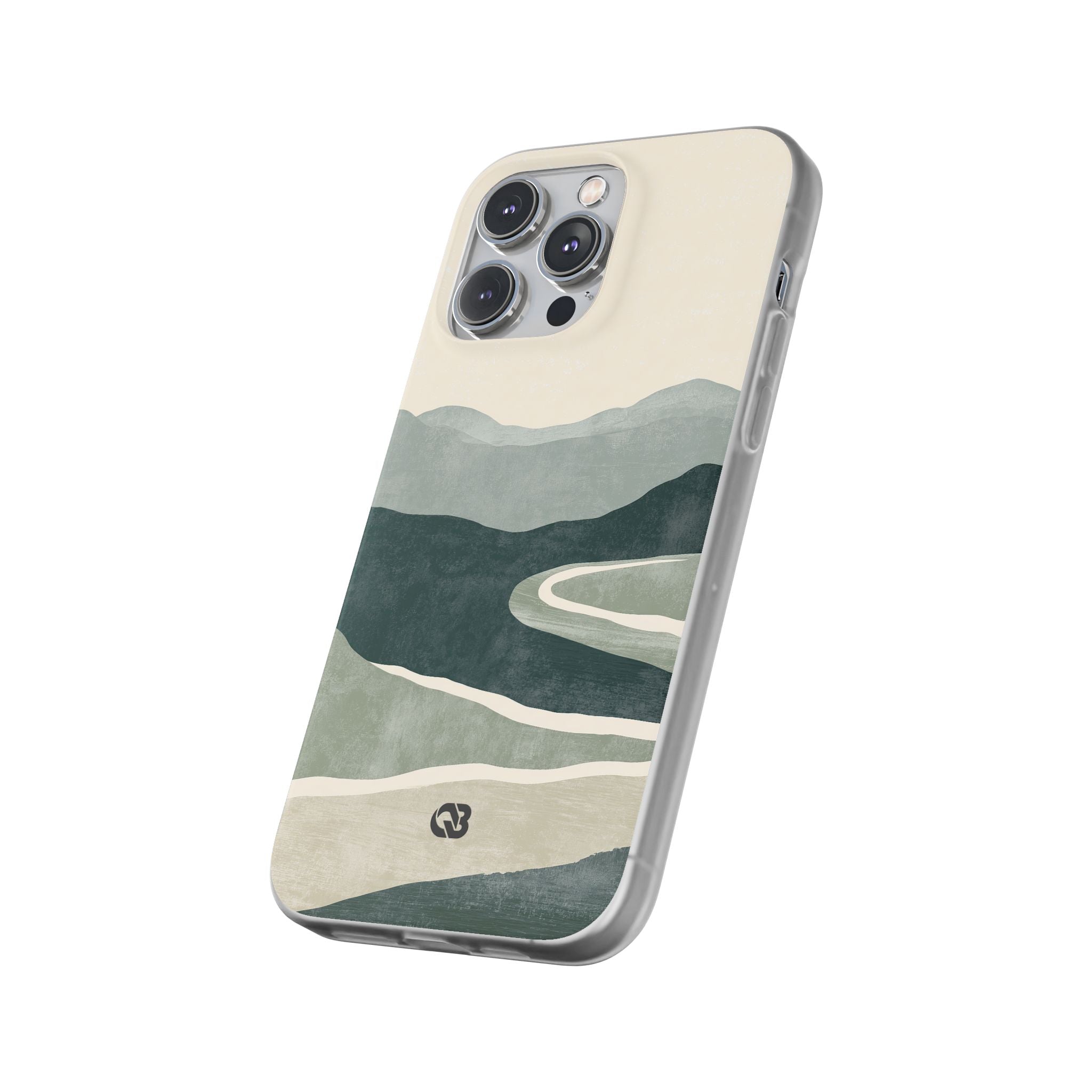 Green Lite Phone Case for iPhone - Misty Sage Valley