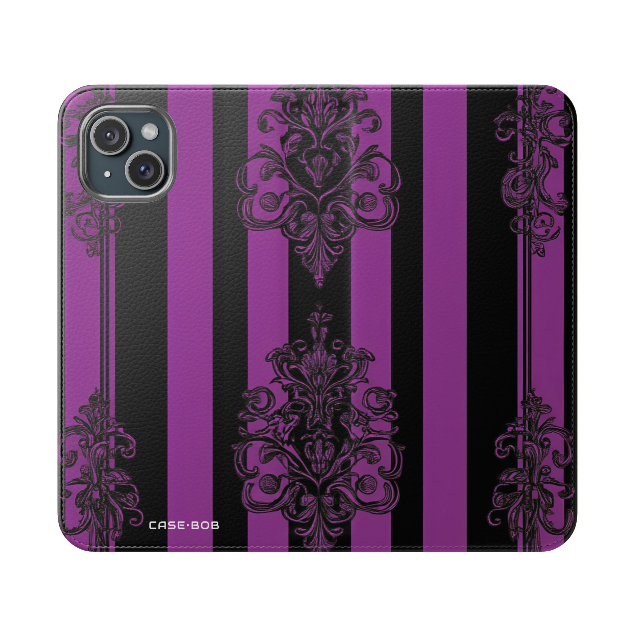 Baroque Stripes - iPhone 15 Plus Case - Wallet