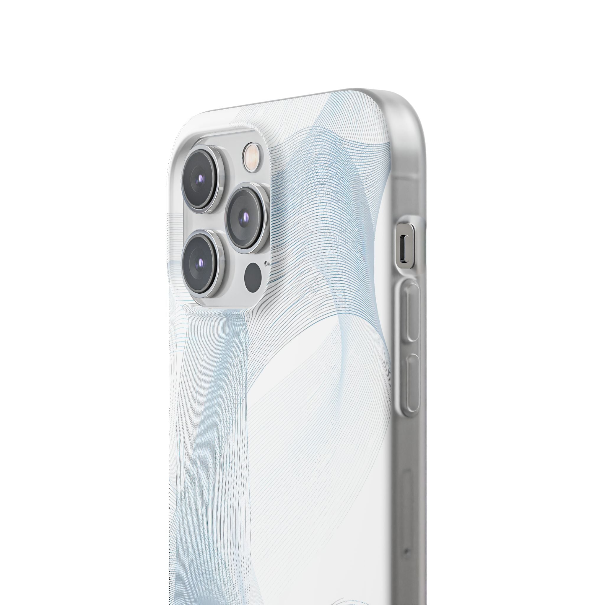 White Lite Phone Case for iPhone - Arctic Line Current
