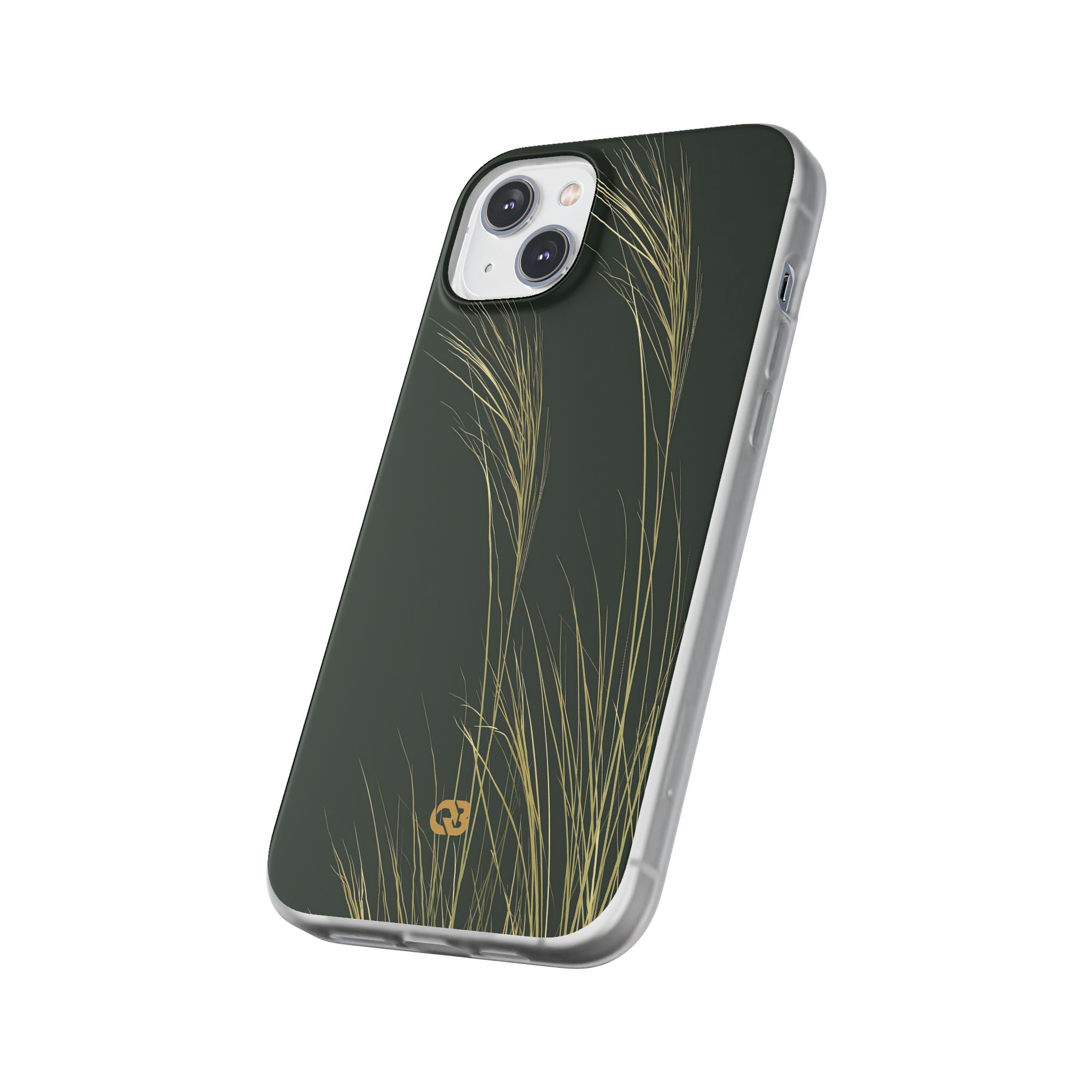 Green Lite Phone Case for iPhone - Midnight Gilded Grass