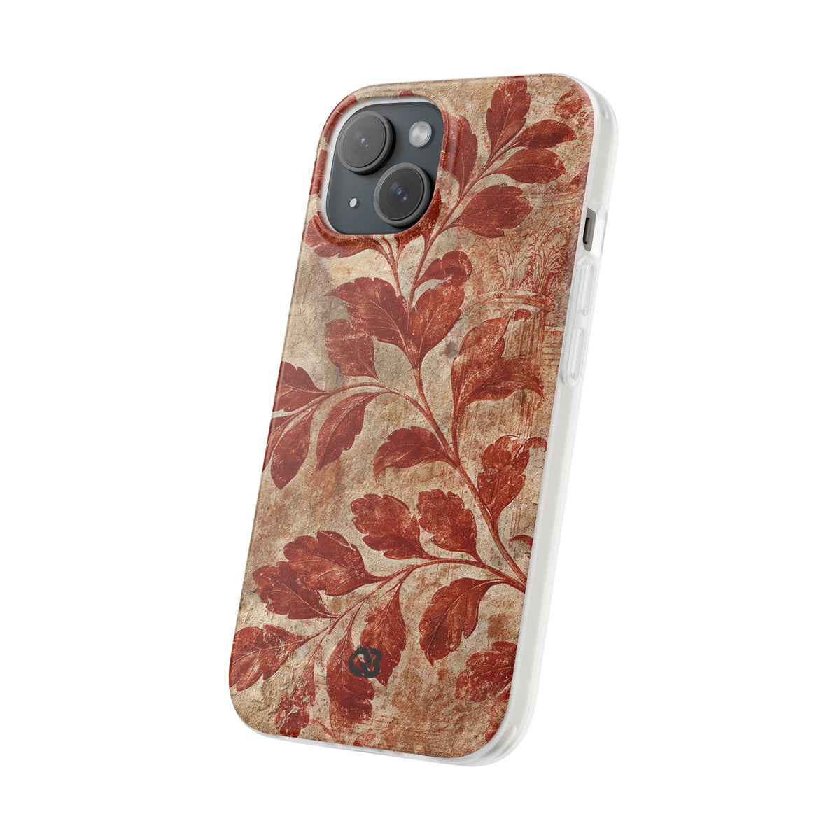 Terracotta Botanical Fresco · Lite Phone Case for iPhone · Red