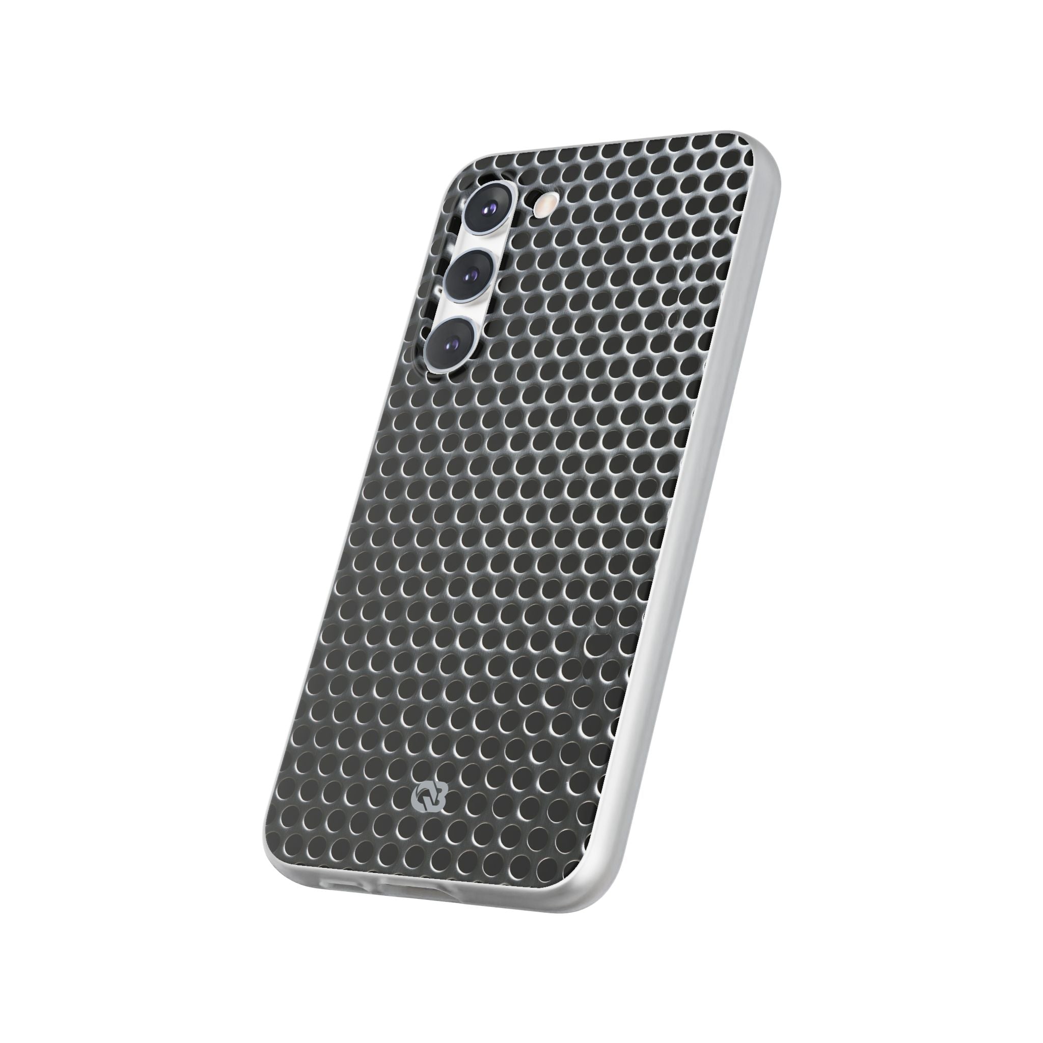 Silver Lite Phone Case for Samsung - Brutalist Steel Mesh