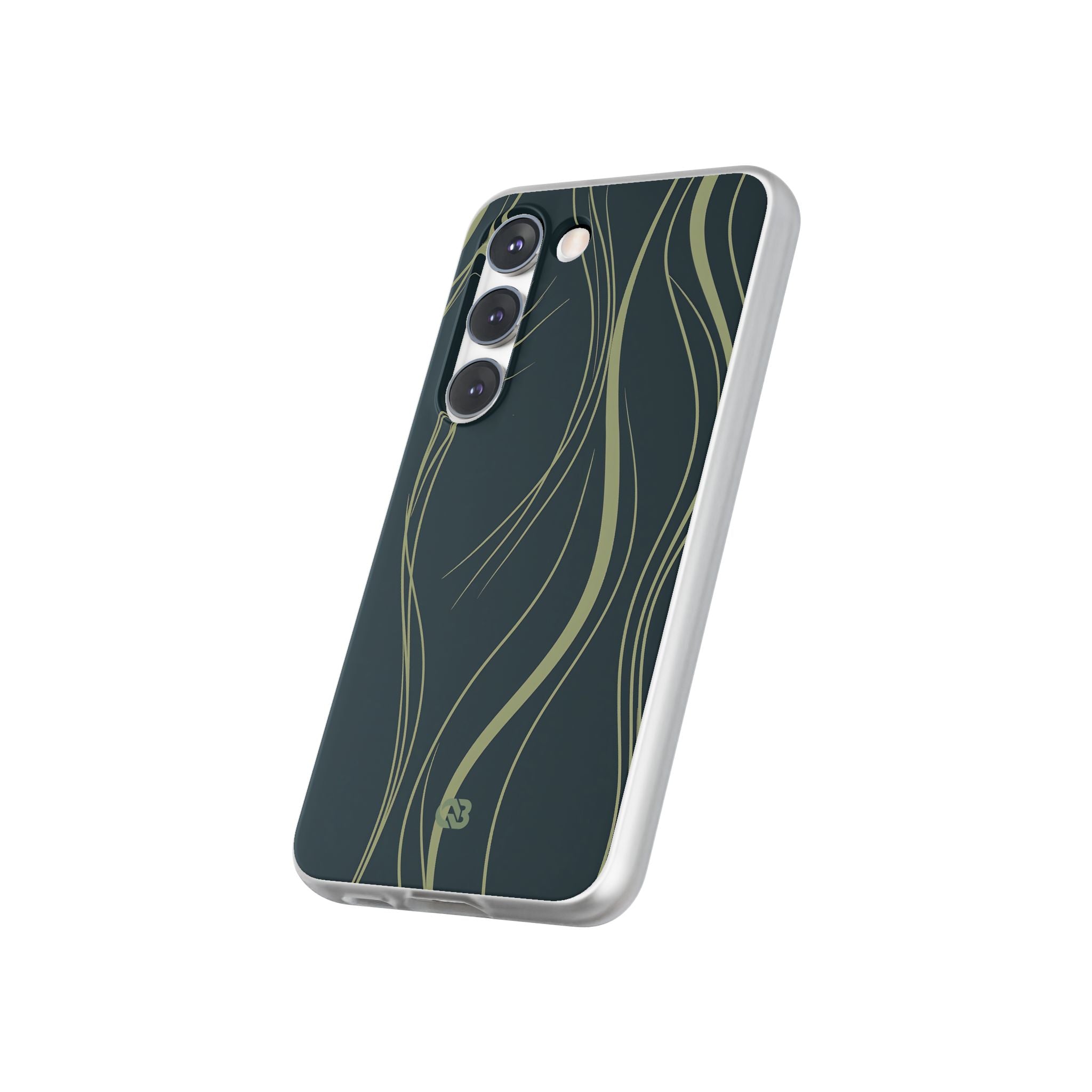 Green Lite Phone Case for Samsung - Obsidian Sage Flow