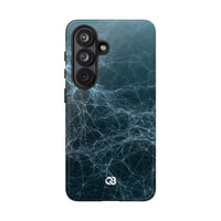 Teal Tough Phone Case for Samsung - Arctic Neural Mesh