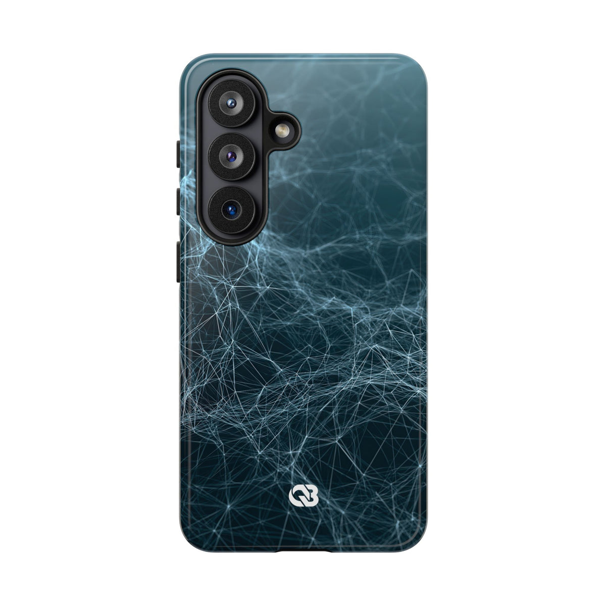 Teal Tough Phone Case for Samsung - Arctic Neural Mesh