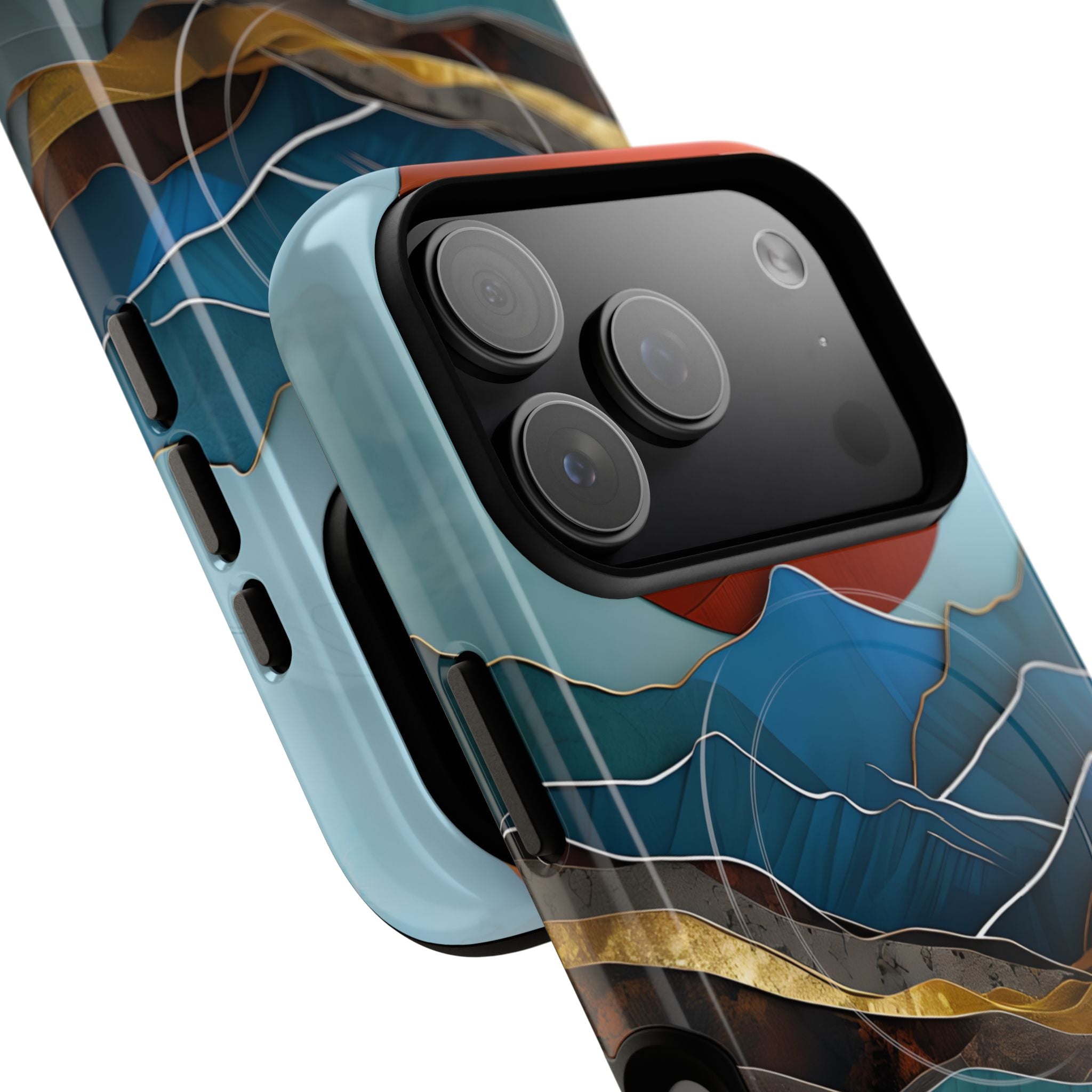 Molten Sun Peaks · Tough+ etui na telefon dla iPhone · Magsafe