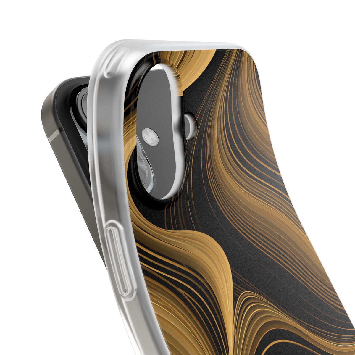 Gold Lite Phone Case for iPhone - Molten Copper Strands