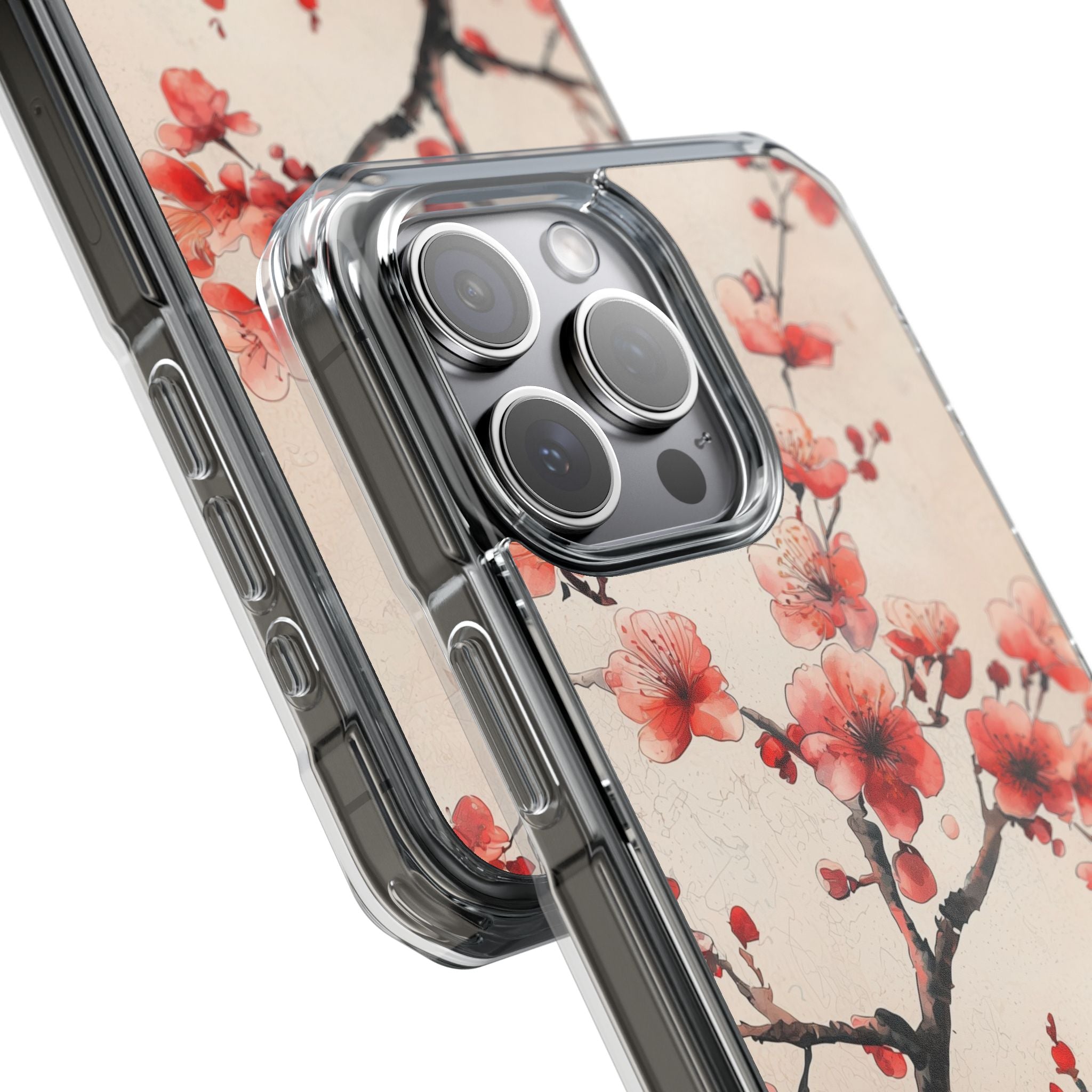 Crimson Silk Flora · Impact Handyhülle für iPhone · Magsafe