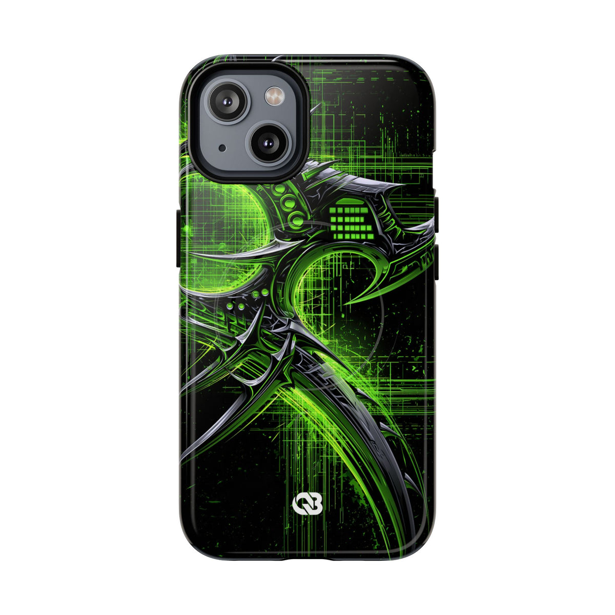 Cyber Sigil Grid · Tough 2.0 Magnetic Phone Case for iPhone · Green