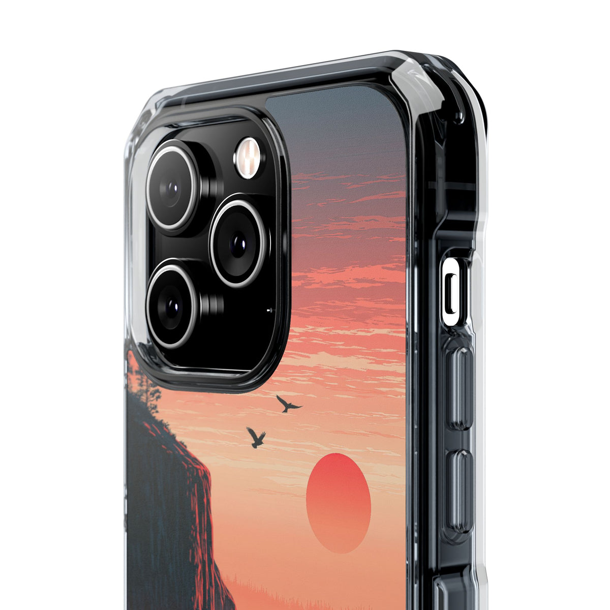 Orange Impact MagSafe Phone Case for iPhone - Crimson Ridge Flight