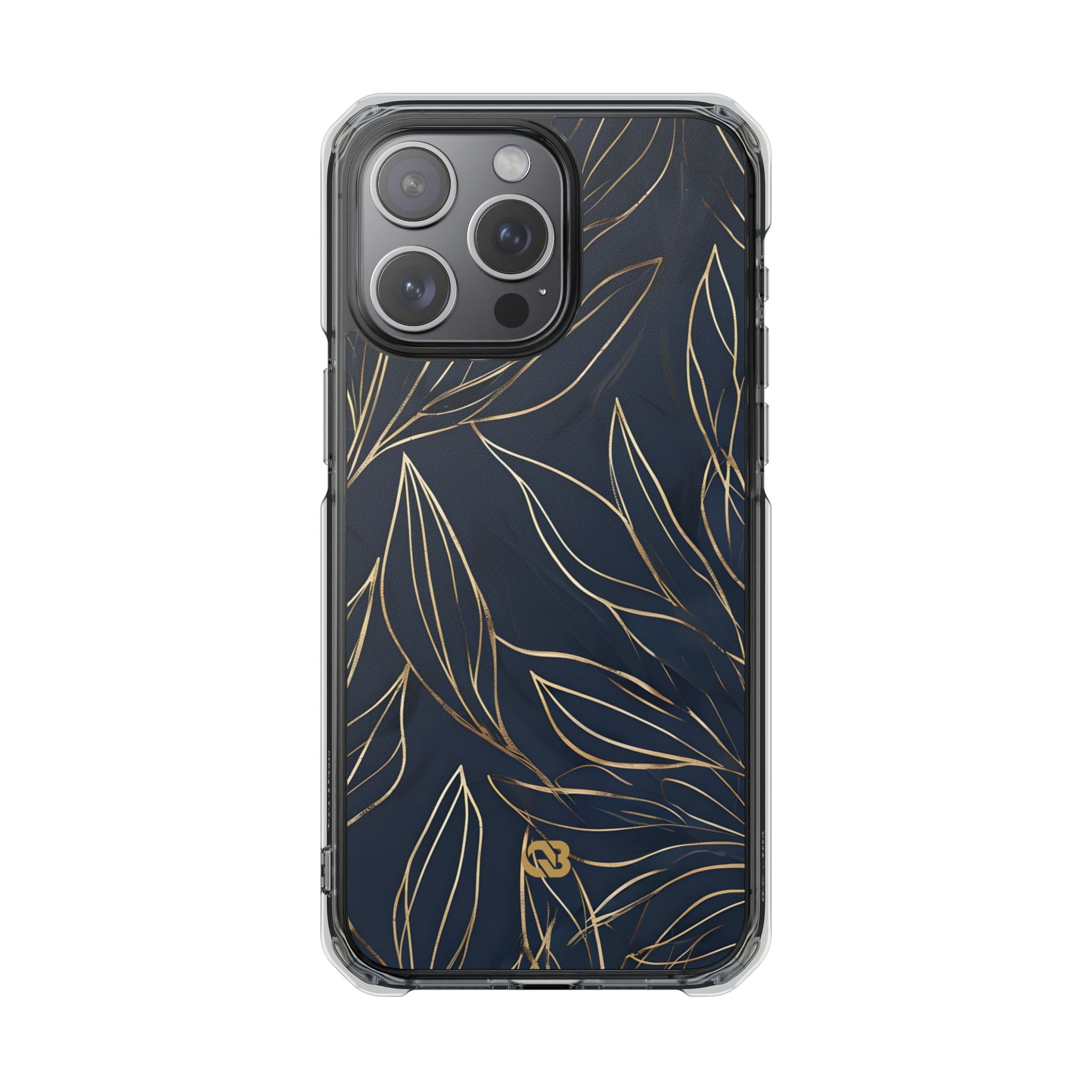 Gilded Navy Foliage · Impact Custodia per iPhone · Magsafe