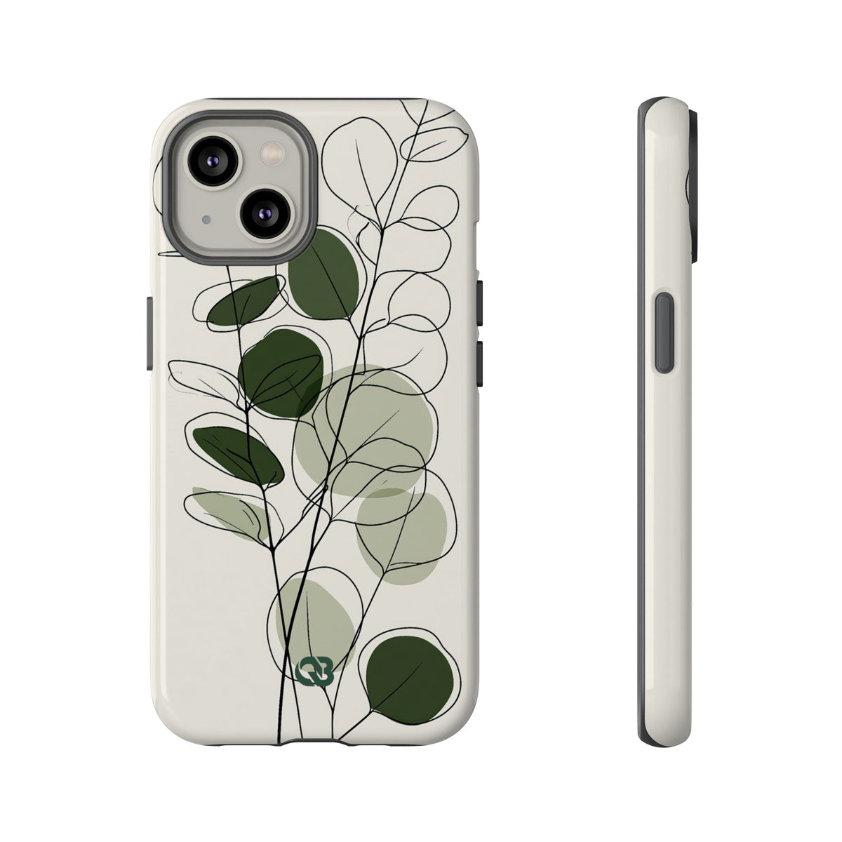 Eucalyptus Foliage Study · Tough Phone Case for iPhone · Green