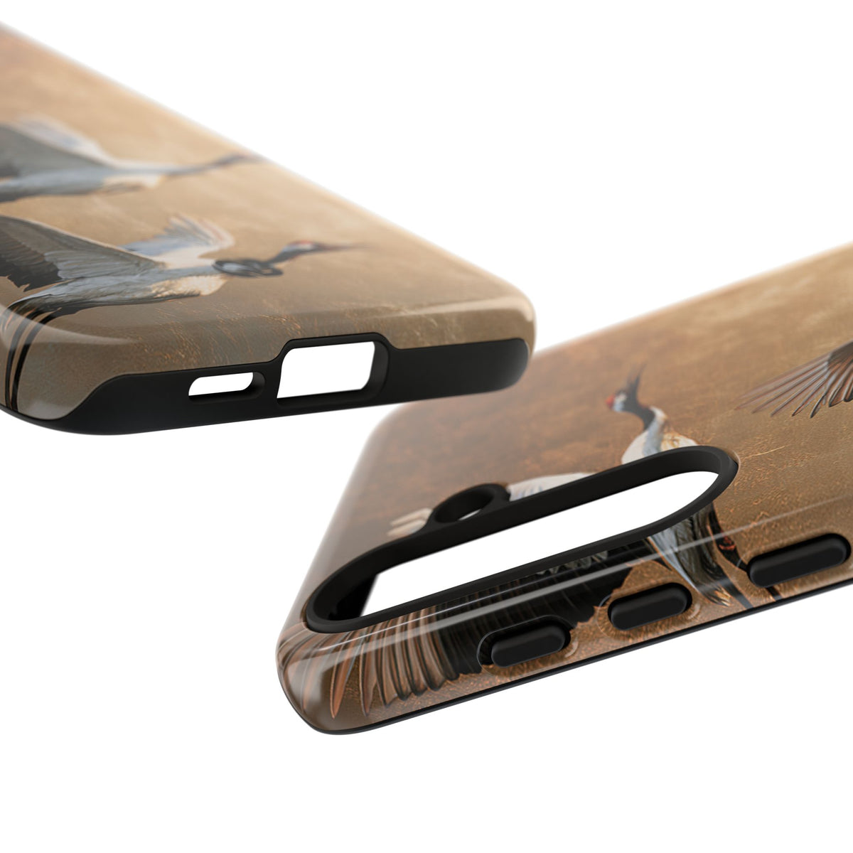 Golden Crane Flight · Tough Phone Case for Samsung · Gold