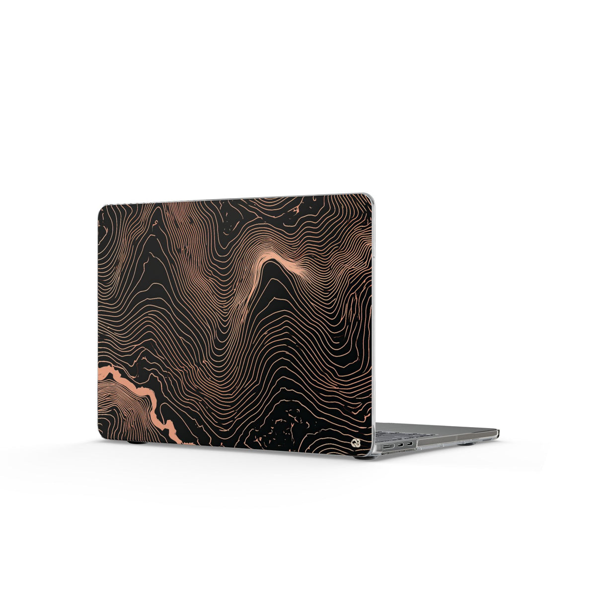 Mesa Elevation Contour · Clear Hard Case for MacBook · Black